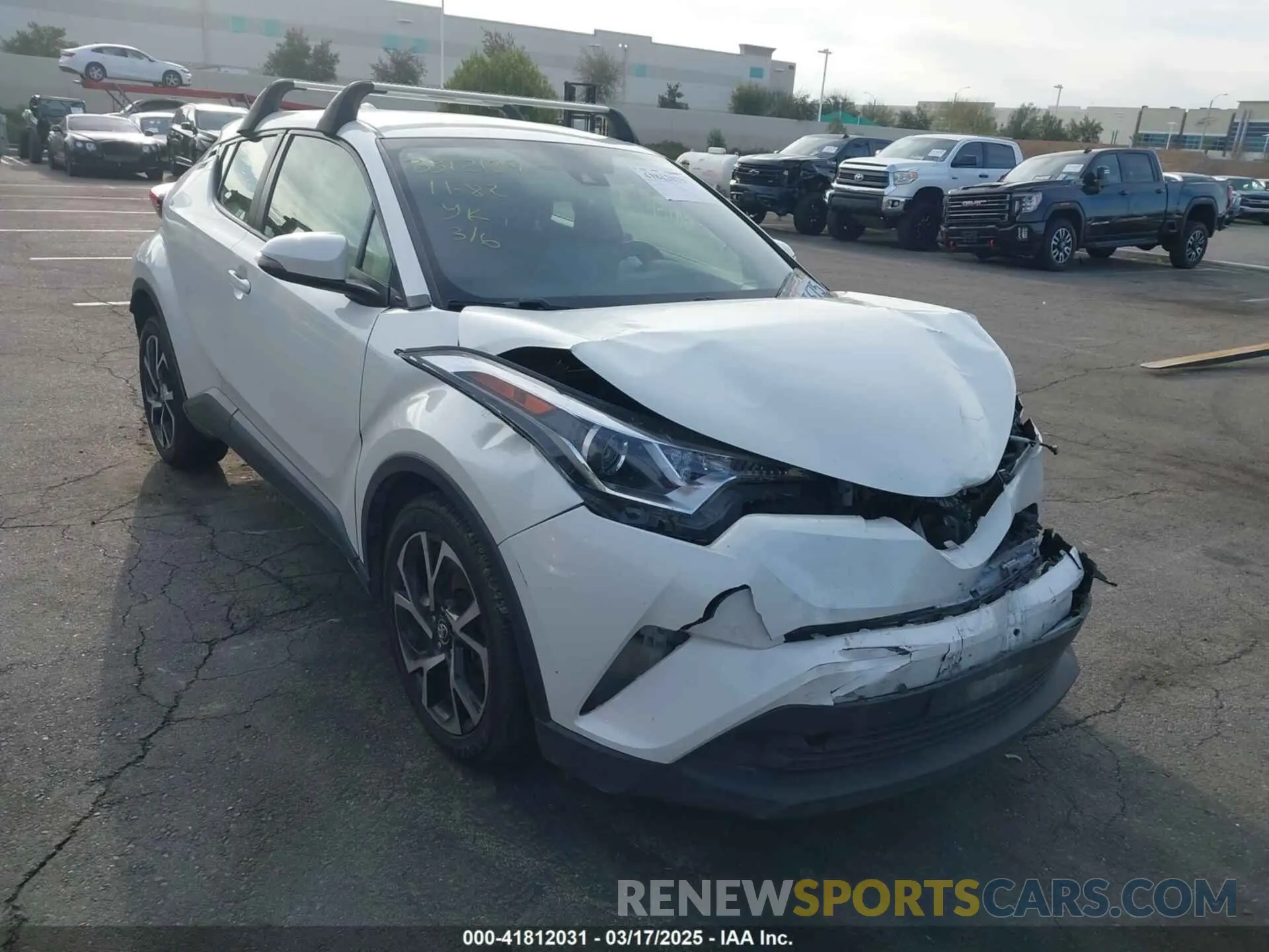 1 Photograph of a damaged car JTNKHMBX4K1040772 TOYOTA C-HR 2019