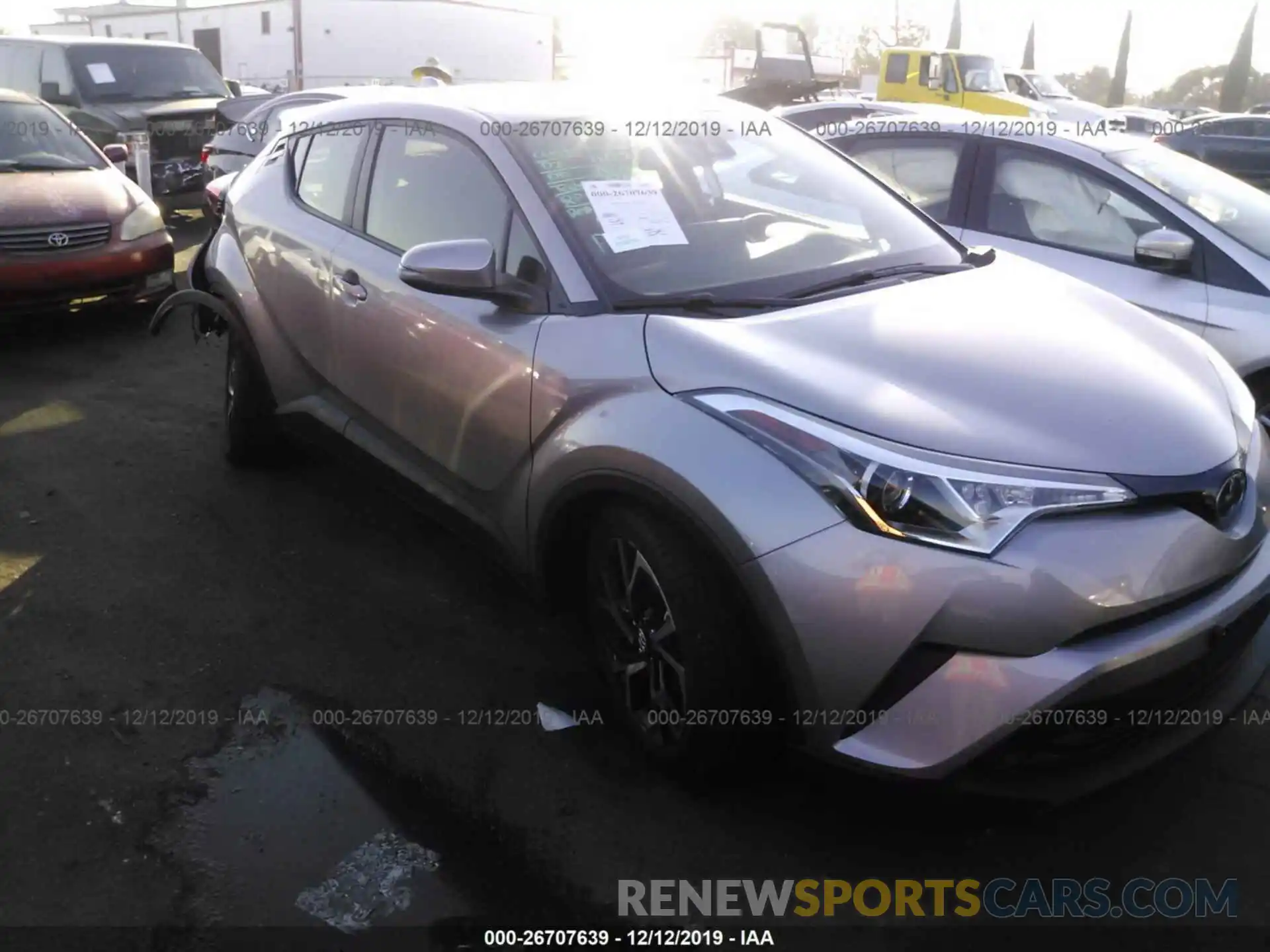 1 Photograph of a damaged car JTNKHMBX4K1044725 TOYOTA C-HR 2019