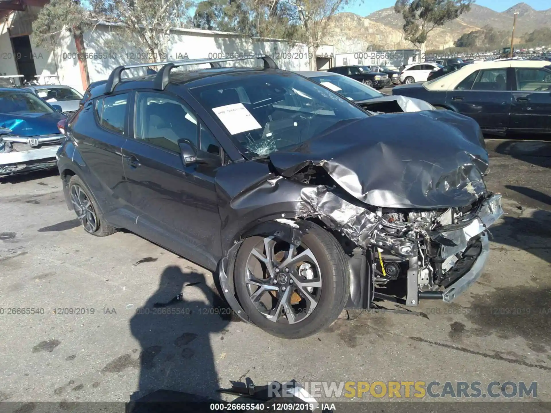 1 Photograph of a damaged car JTNKHMBX4K1048001 TOYOTA C-HR 2019