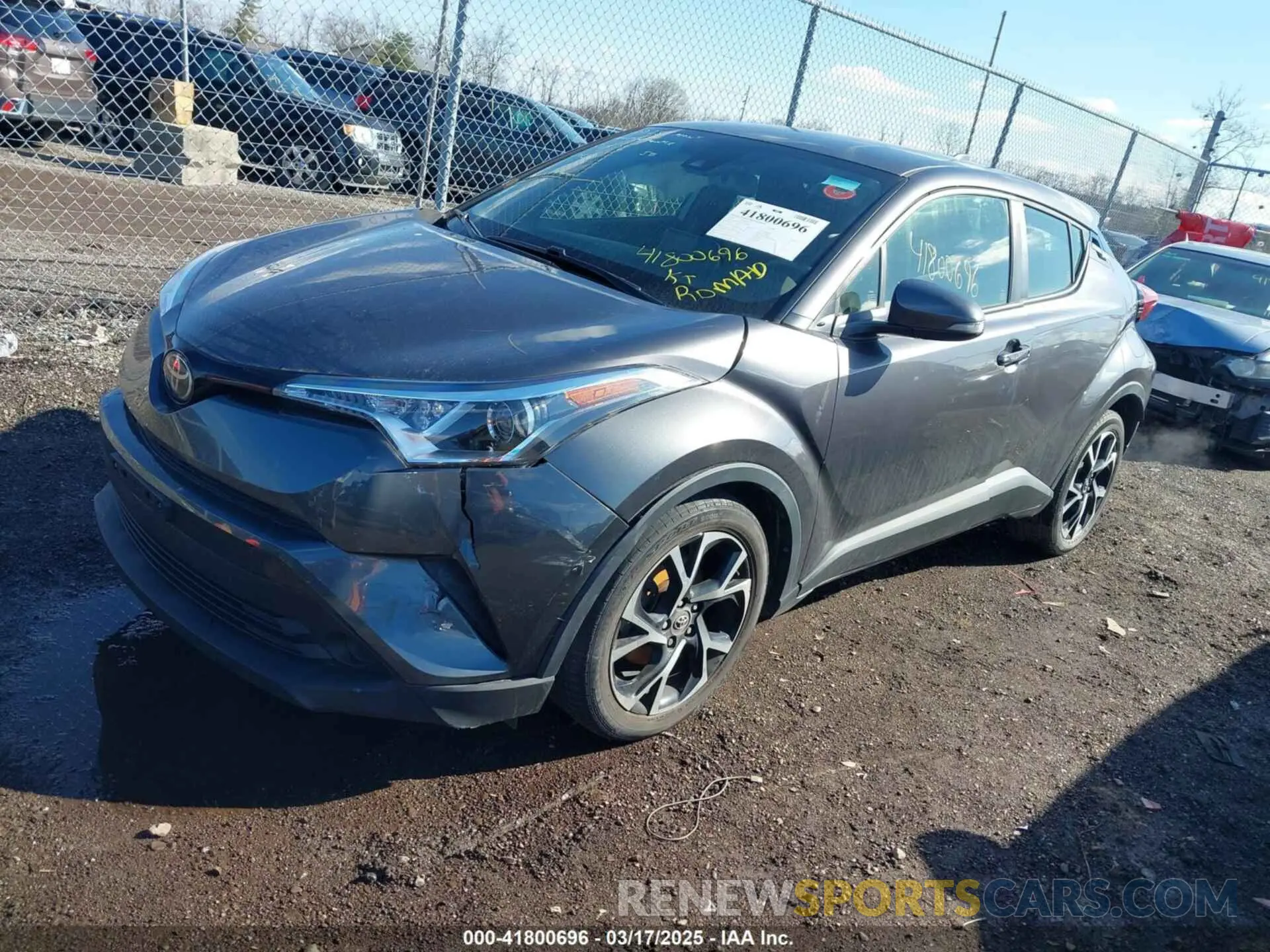 2 Photograph of a damaged car JTNKHMBX4K1048614 TOYOTA C-HR 2019
