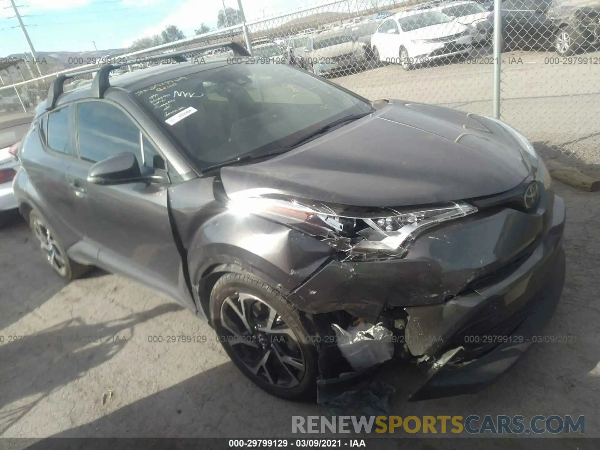 1 Photograph of a damaged car JTNKHMBX4K1051559 TOYOTA C-HR 2019