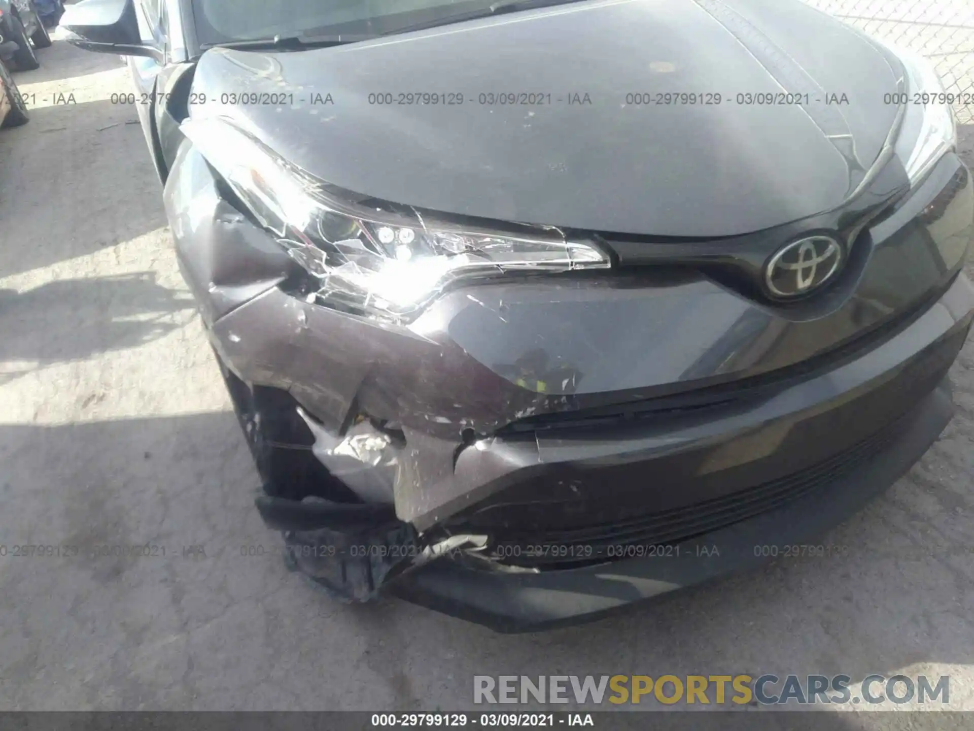 6 Photograph of a damaged car JTNKHMBX4K1051559 TOYOTA C-HR 2019