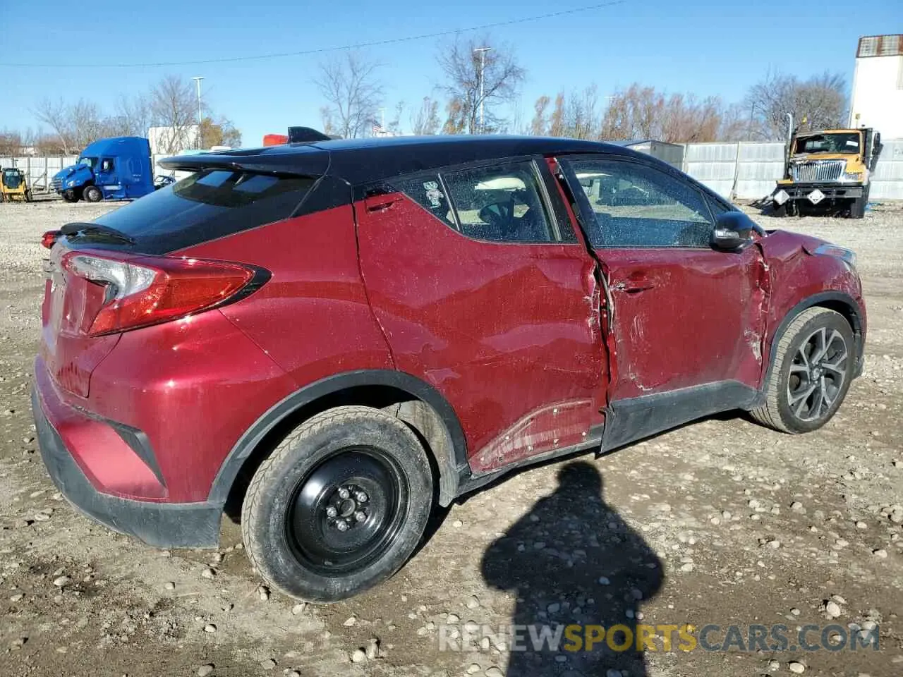 3 Photograph of a damaged car JTNKHMBX4K1056678 TOYOTA C-HR 2019