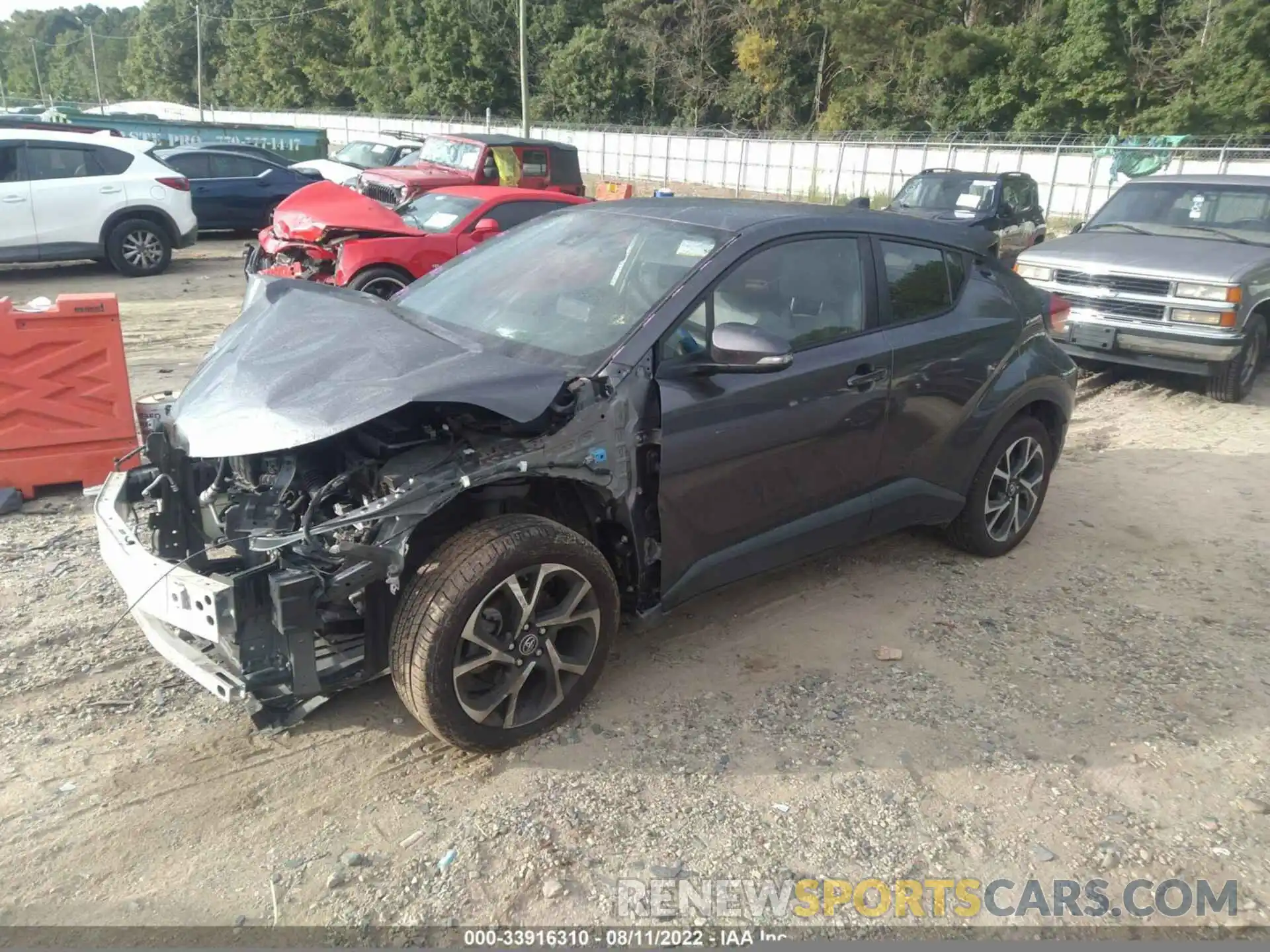 2 Photograph of a damaged car JTNKHMBX4K1060505 TOYOTA C-HR 2019