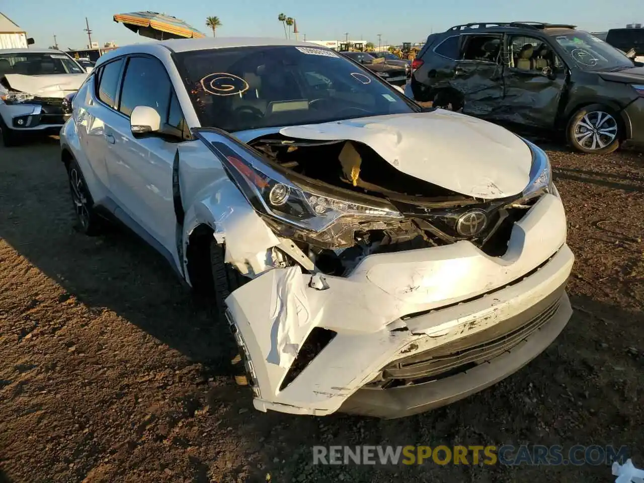 1 Photograph of a damaged car JTNKHMBX5K1015489 TOYOTA C-HR 2019