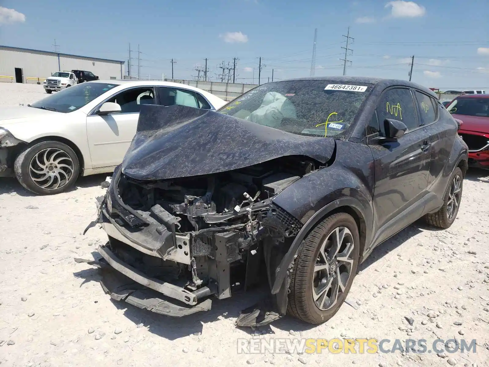 2 Photograph of a damaged car JTNKHMBX5K1015962 TOYOTA C-HR 2019