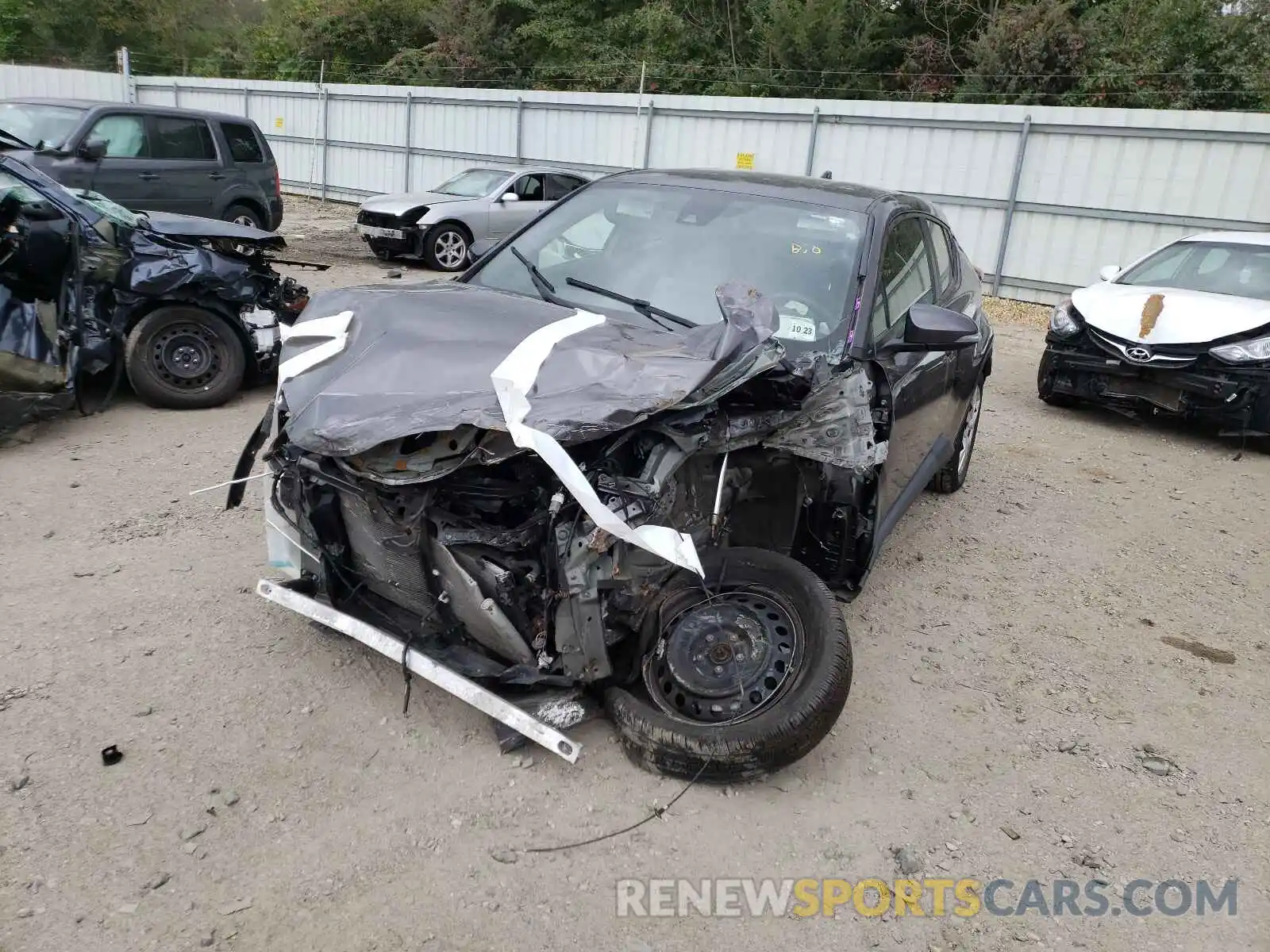 2 Photograph of a damaged car JTNKHMBX5K1018456 TOYOTA C-HR 2019