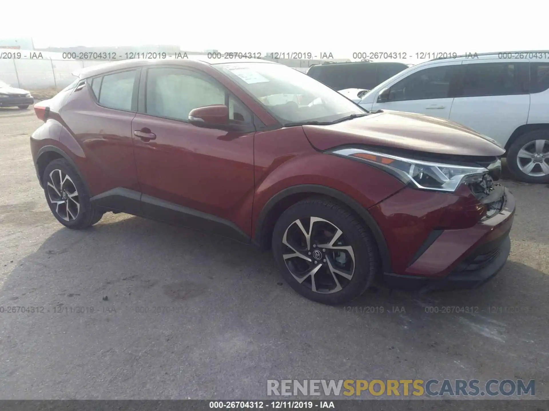 1 Photograph of a damaged car JTNKHMBX5K1022846 TOYOTA C-HR 2019