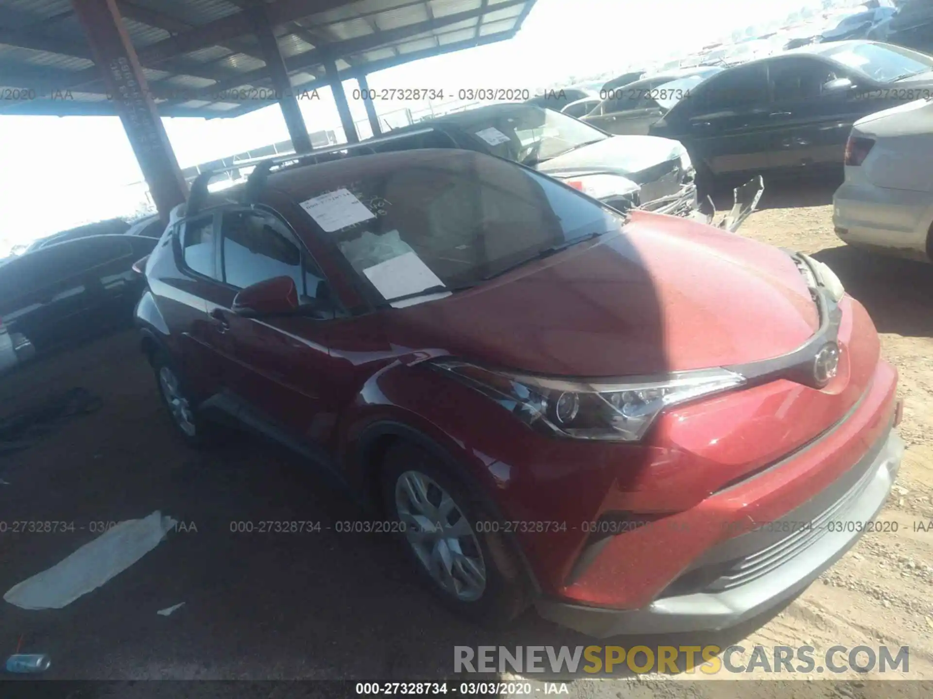 1 Photograph of a damaged car JTNKHMBX5K1023401 TOYOTA C-HR 2019