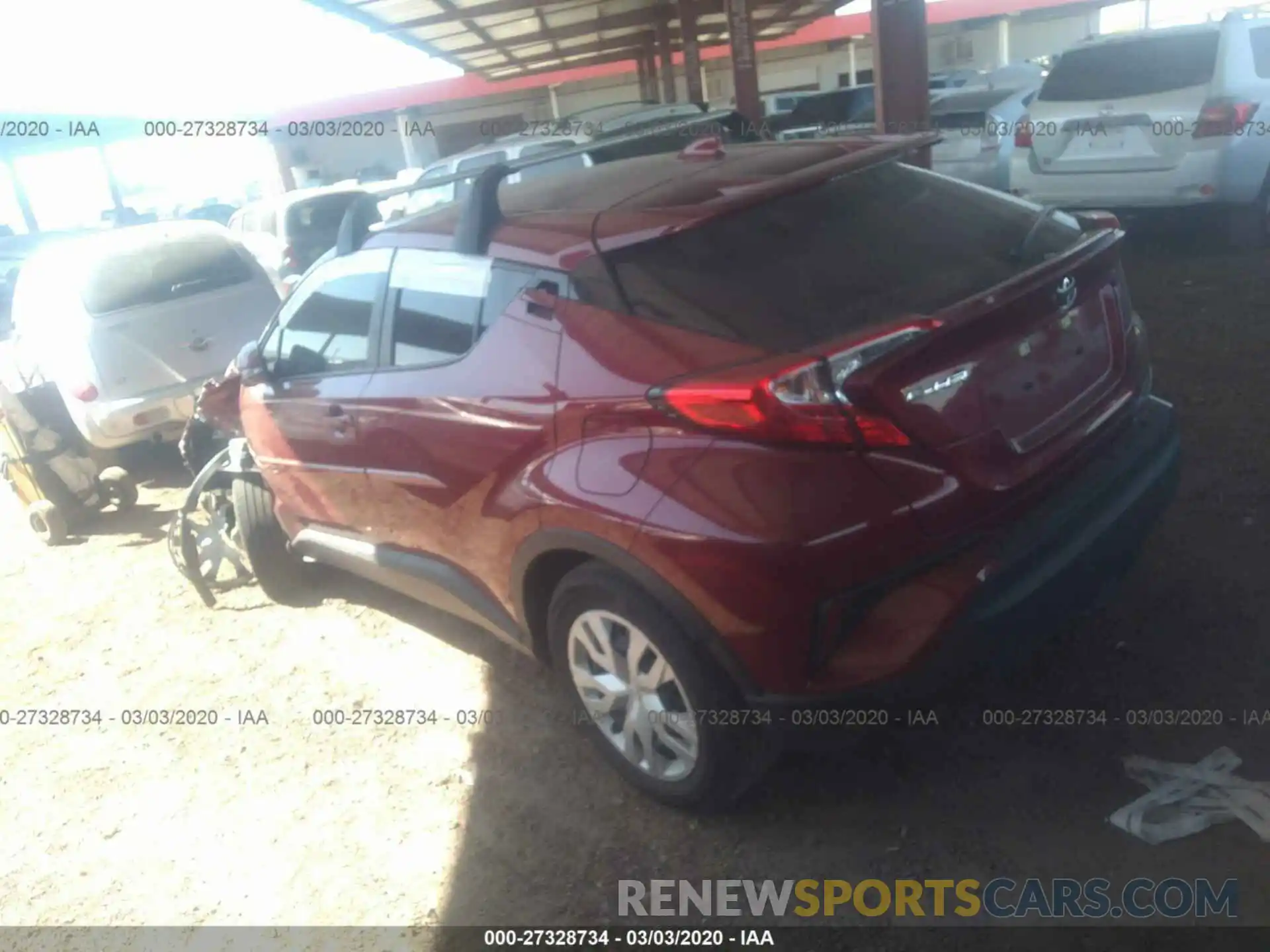 3 Photograph of a damaged car JTNKHMBX5K1023401 TOYOTA C-HR 2019