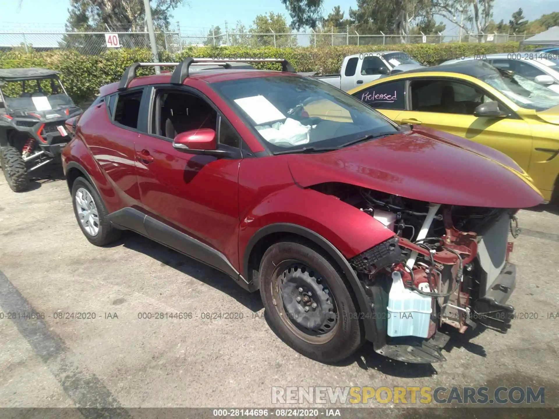 1 Photograph of a damaged car JTNKHMBX5K1023432 TOYOTA C-HR 2019