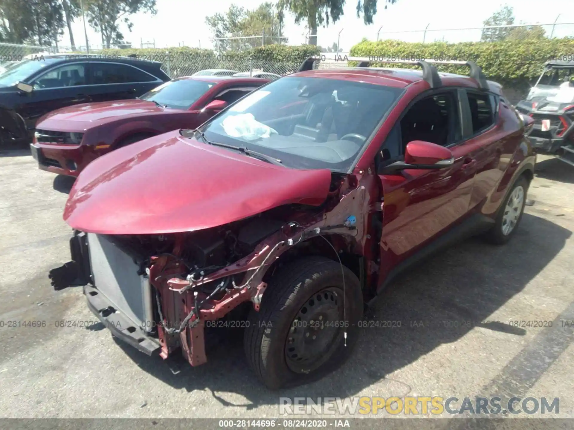 2 Photograph of a damaged car JTNKHMBX5K1023432 TOYOTA C-HR 2019