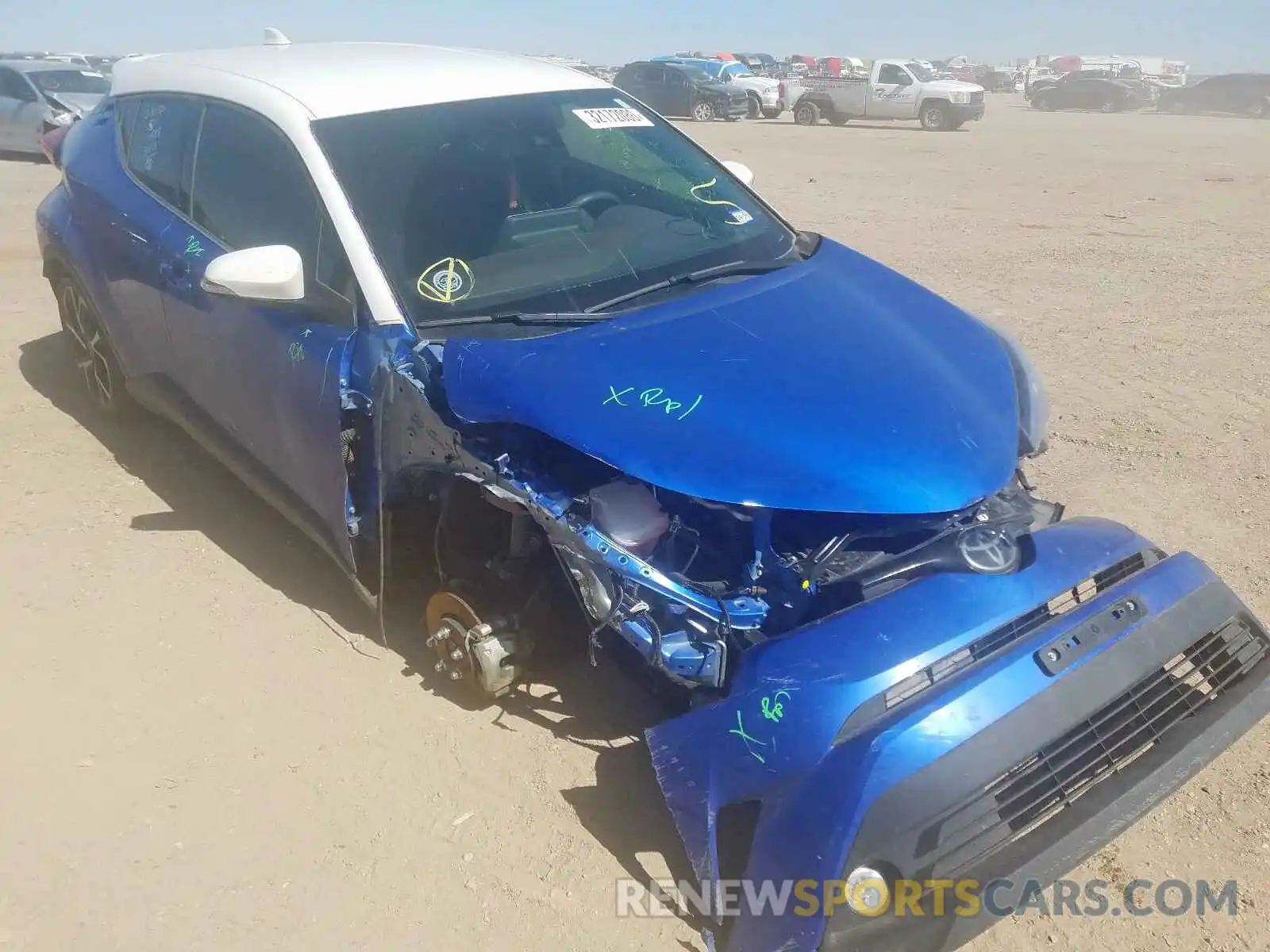 1 Photograph of a damaged car JTNKHMBX5K1024340 TOYOTA C-HR 2019