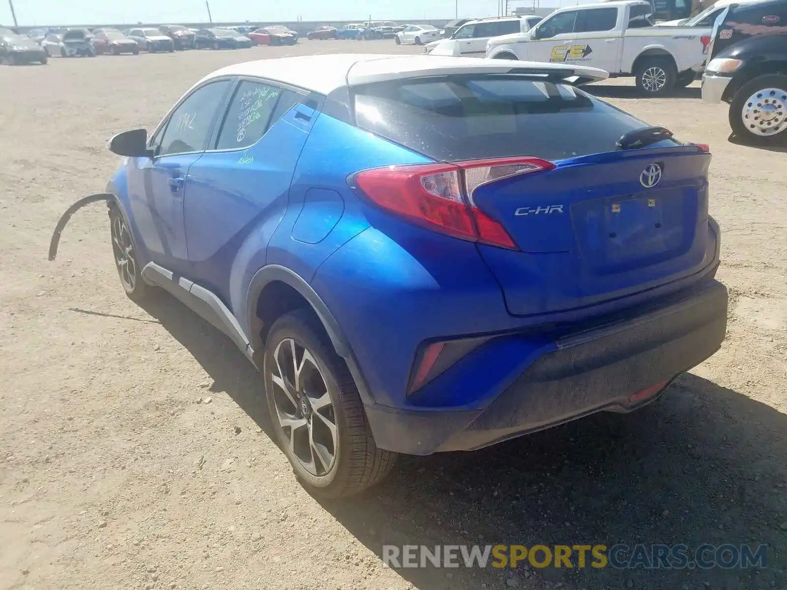 3 Photograph of a damaged car JTNKHMBX5K1024340 TOYOTA C-HR 2019