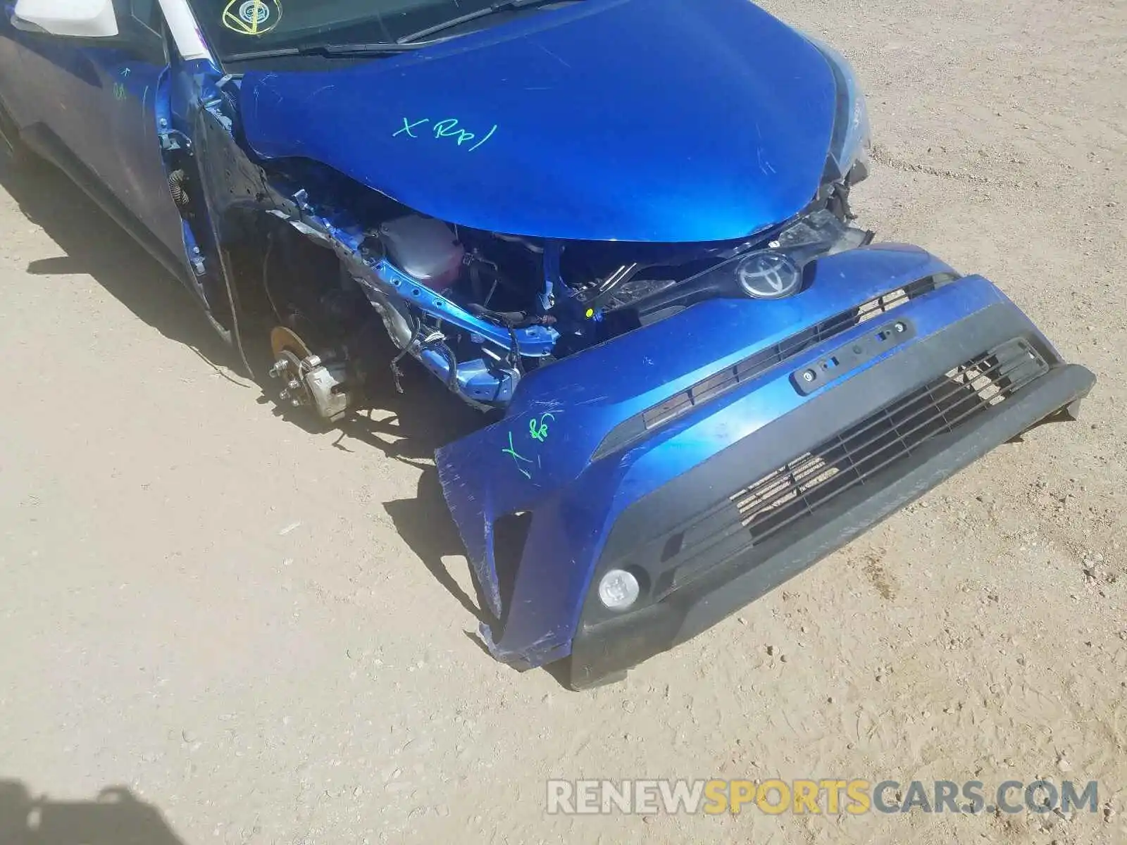 9 Photograph of a damaged car JTNKHMBX5K1024340 TOYOTA C-HR 2019