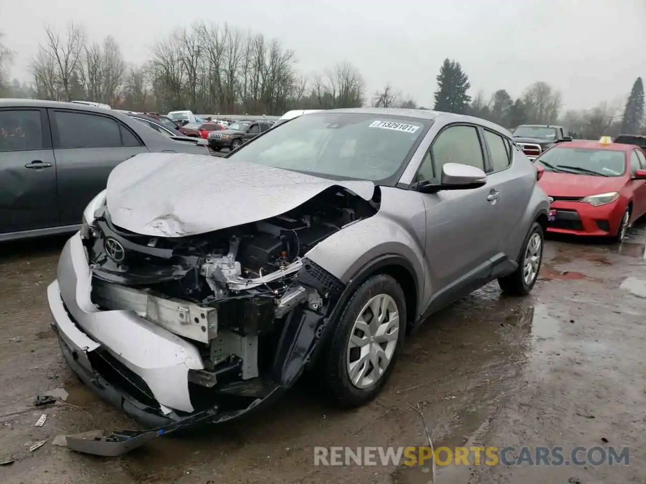 2 Photograph of a damaged car JTNKHMBX5K1024452 TOYOTA C-HR 2019