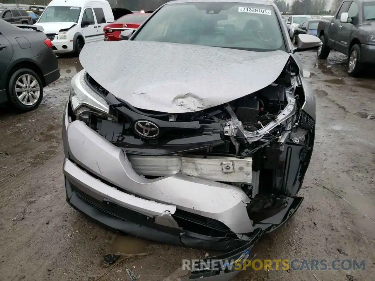 9 Photograph of a damaged car JTNKHMBX5K1024452 TOYOTA C-HR 2019