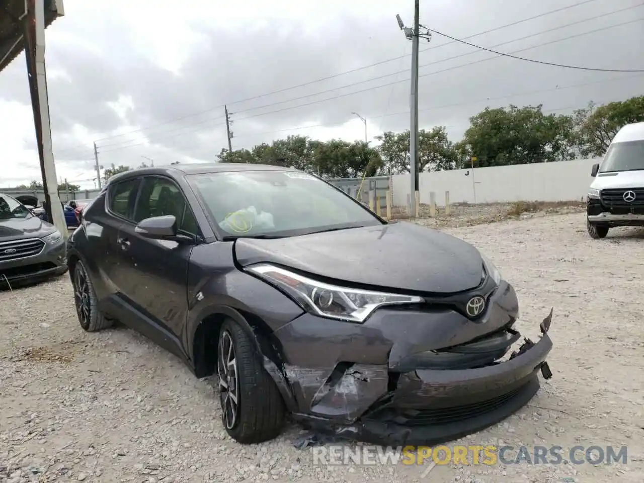 1 Photograph of a damaged car JTNKHMBX5K1026928 TOYOTA C-HR 2019