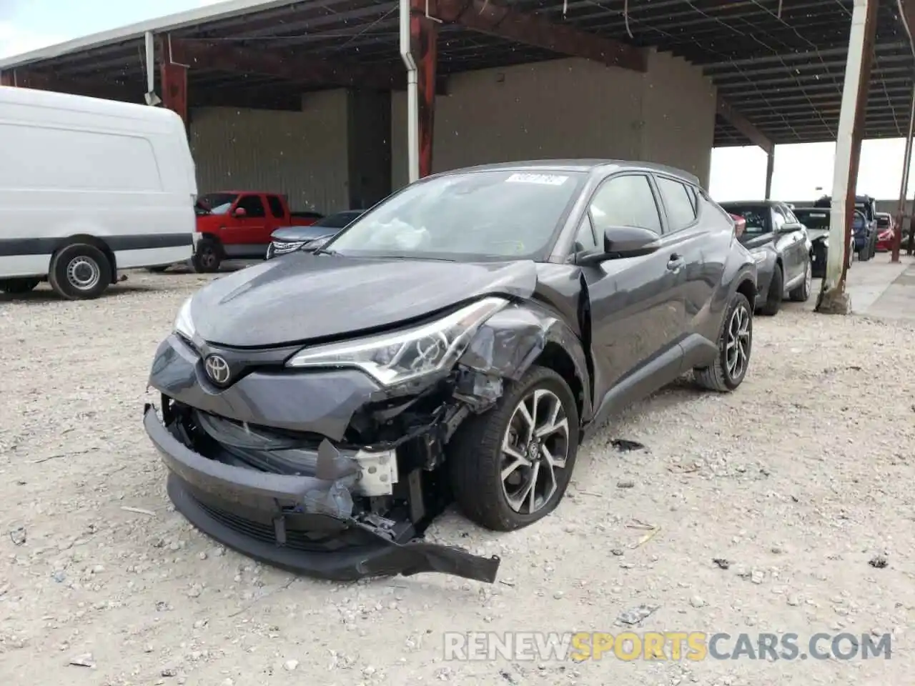 2 Photograph of a damaged car JTNKHMBX5K1026928 TOYOTA C-HR 2019