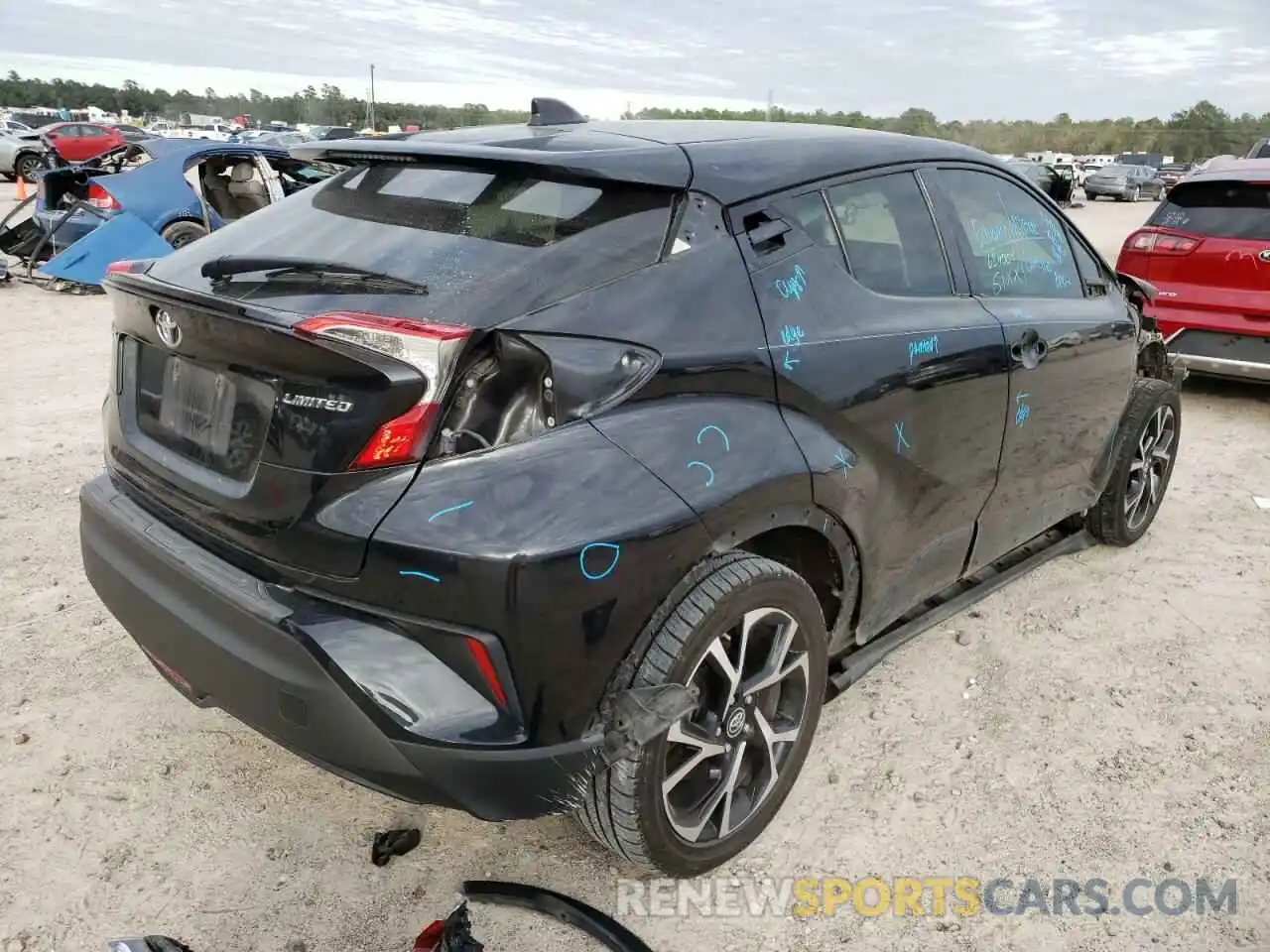 3 Photograph of a damaged car JTNKHMBX5K1028310 TOYOTA C-HR 2019