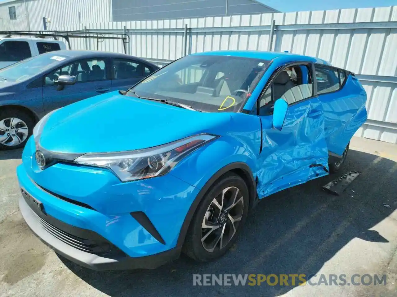 2 Photograph of a damaged car JTNKHMBX5K1031191 TOYOTA C-HR 2019