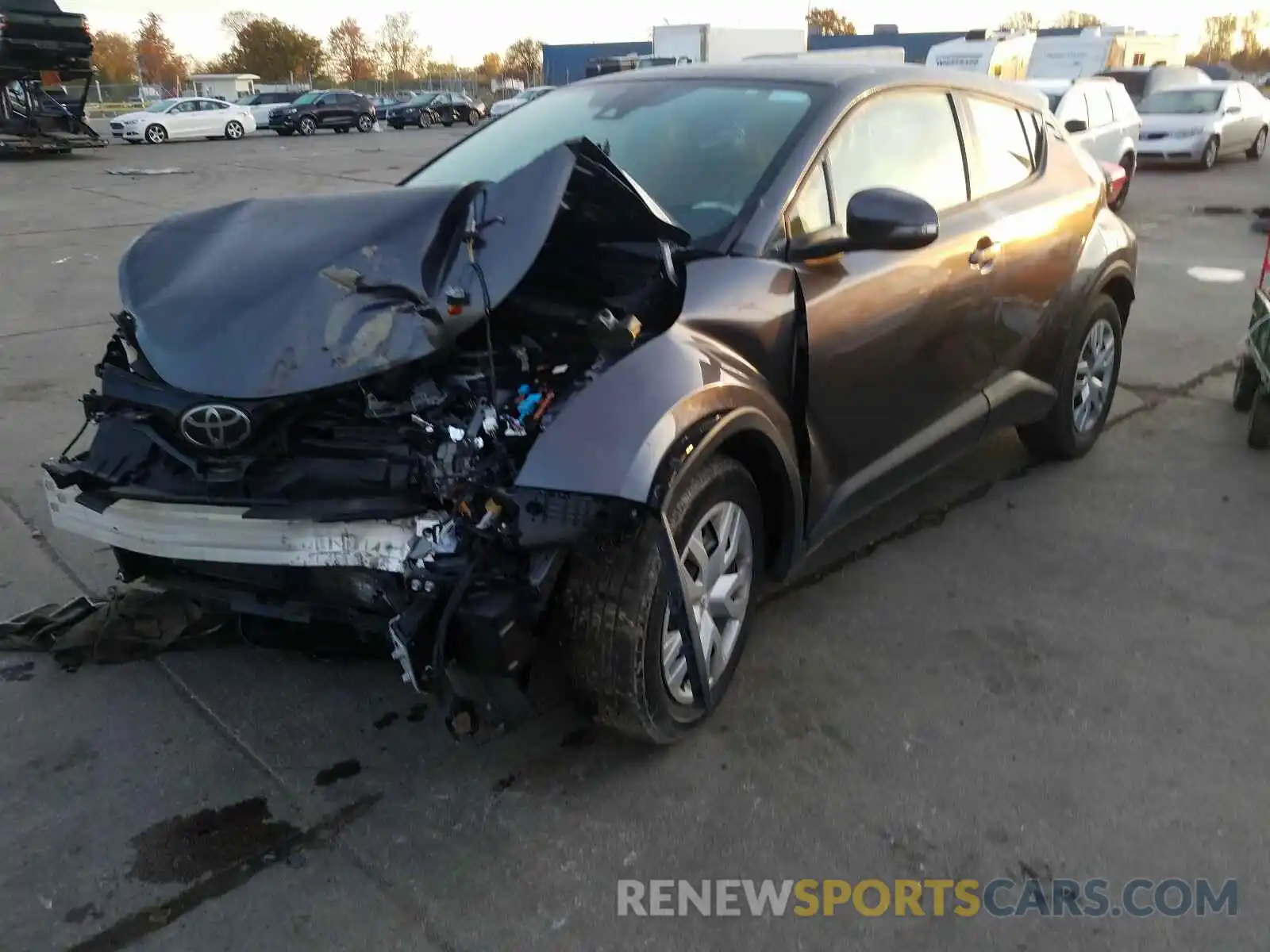 2 Photograph of a damaged car JTNKHMBX5K1035774 TOYOTA C-HR 2019