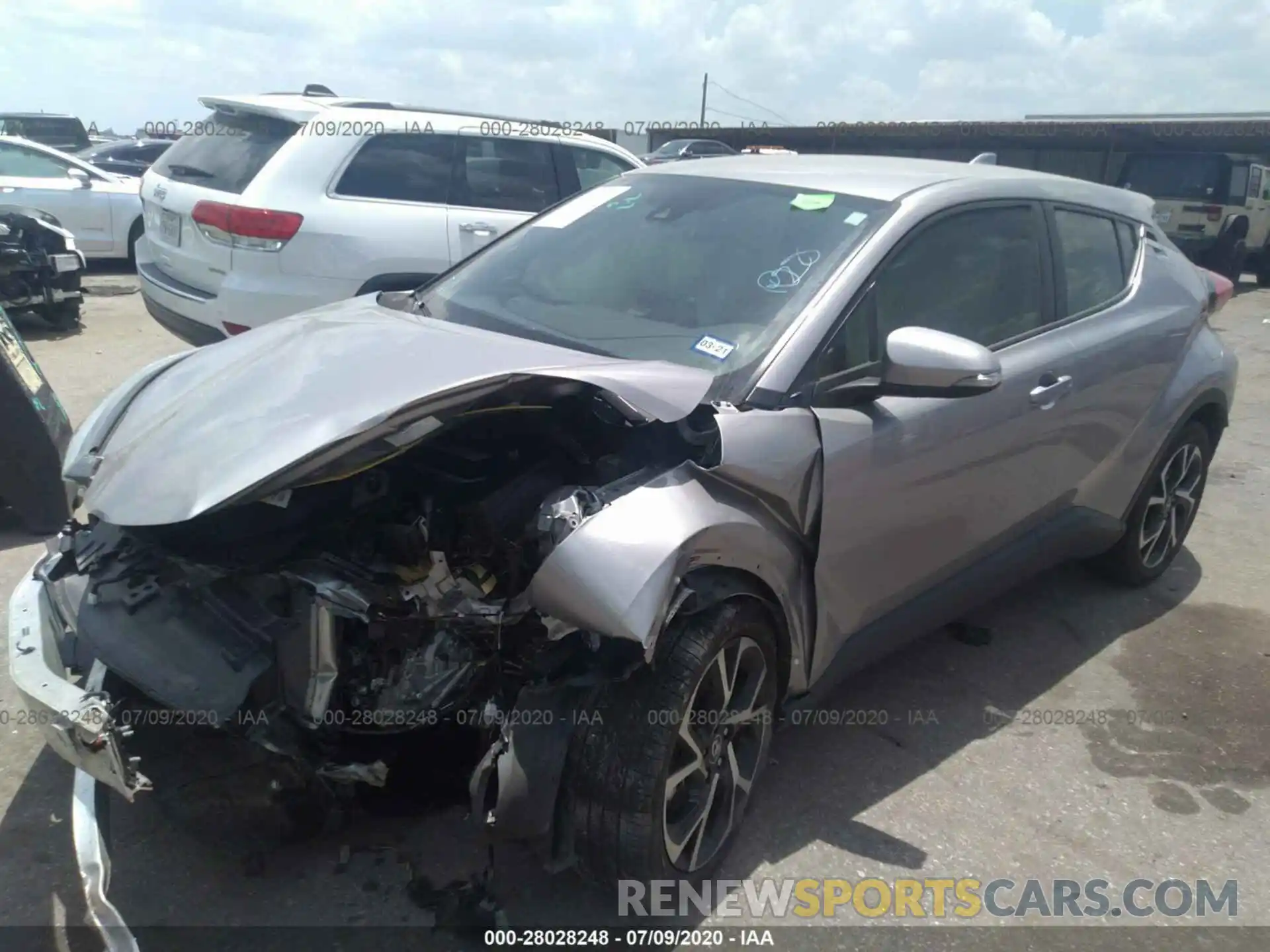 2 Photograph of a damaged car JTNKHMBX5K1036584 TOYOTA C-HR 2019