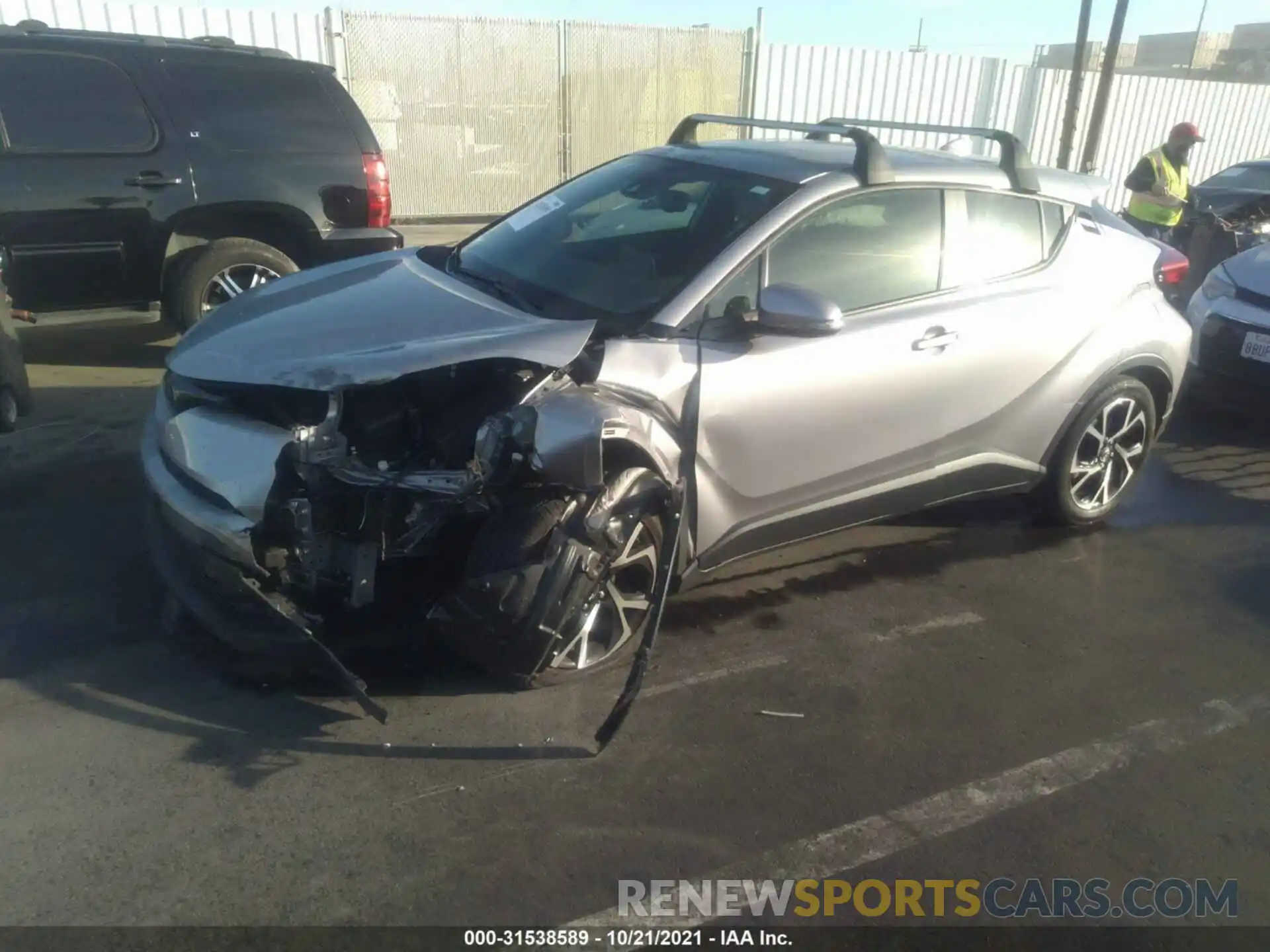 2 Photograph of a damaged car JTNKHMBX5K1039792 TOYOTA C-HR 2019