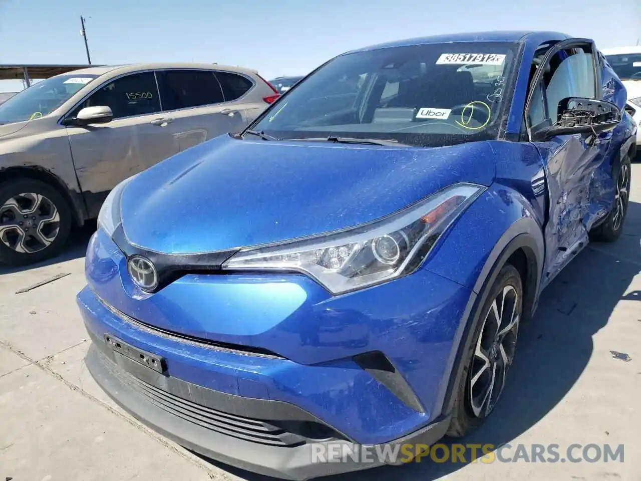 2 Photograph of a damaged car JTNKHMBX5K1041350 TOYOTA C-HR 2019