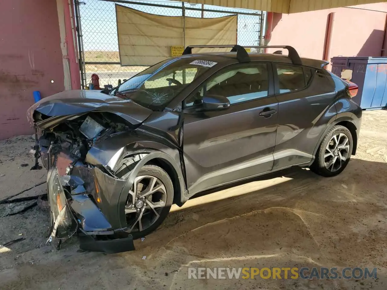 1 Photograph of a damaged car JTNKHMBX5K1051103 TOYOTA C-HR 2019