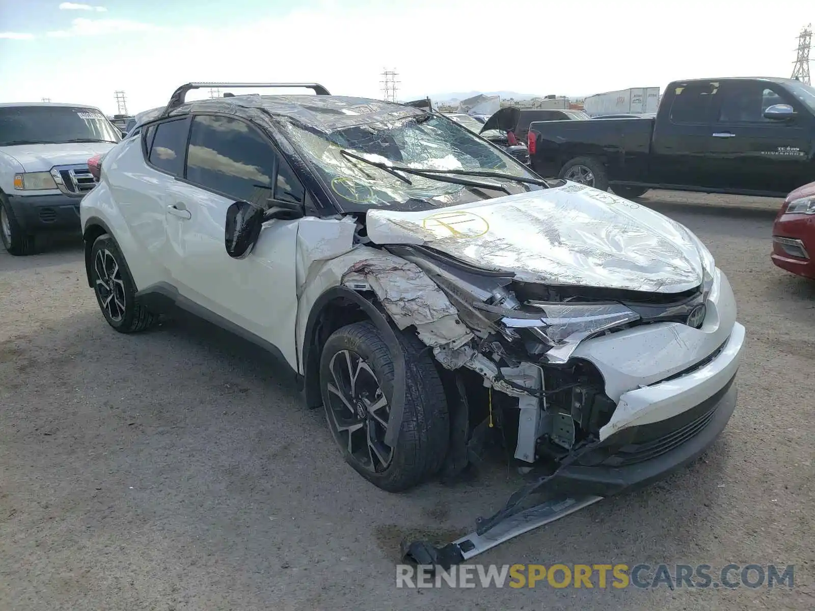 1 Photograph of a damaged car JTNKHMBX5K1052817 TOYOTA C-HR 2019