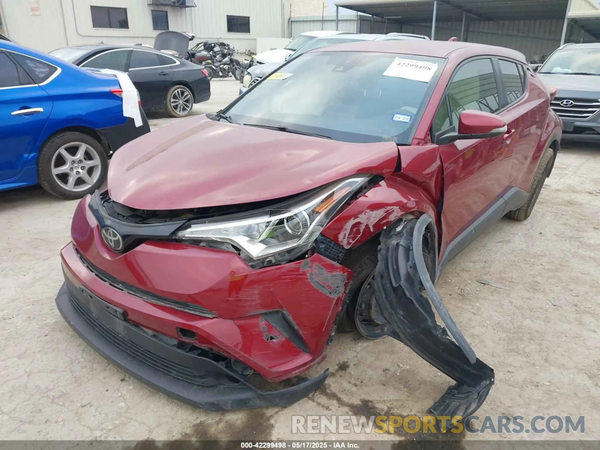 2 Photograph of a damaged car JTNKHMBX5K1053787 TOYOTA C-HR 2019
