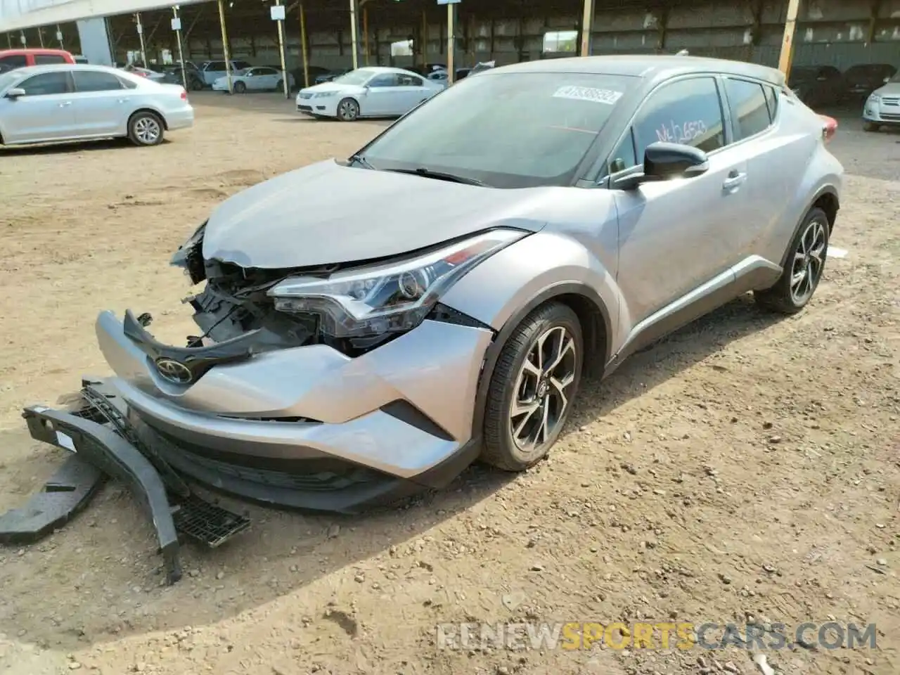 2 Photograph of a damaged car JTNKHMBX5K1055409 TOYOTA C-HR 2019