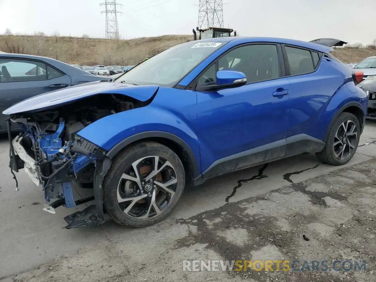 1 Photograph of a damaged car JTNKHMBX5K1055670 TOYOTA C-HR 2019
