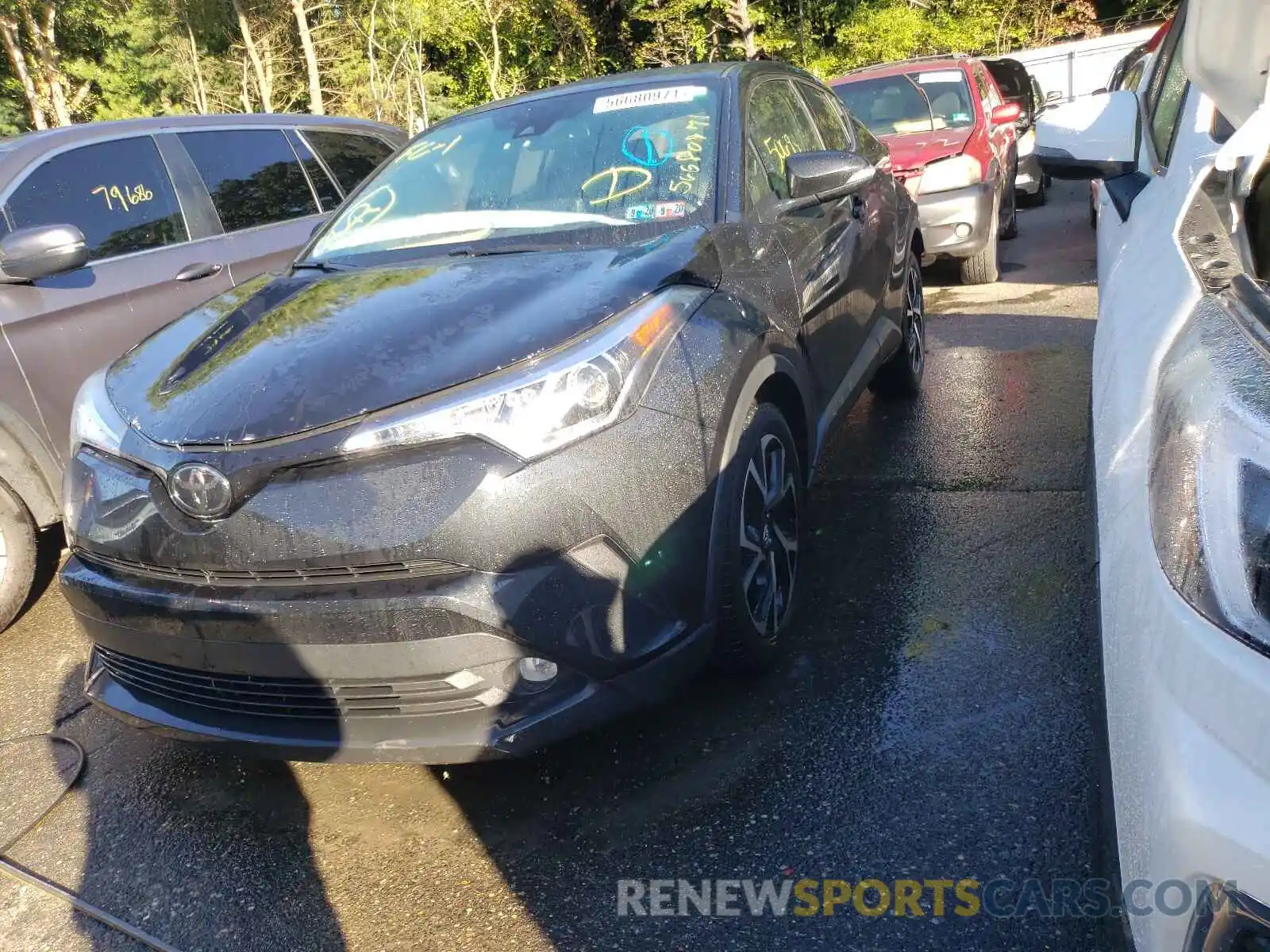 2 Photograph of a damaged car JTNKHMBX6K1016215 TOYOTA C-HR 2019