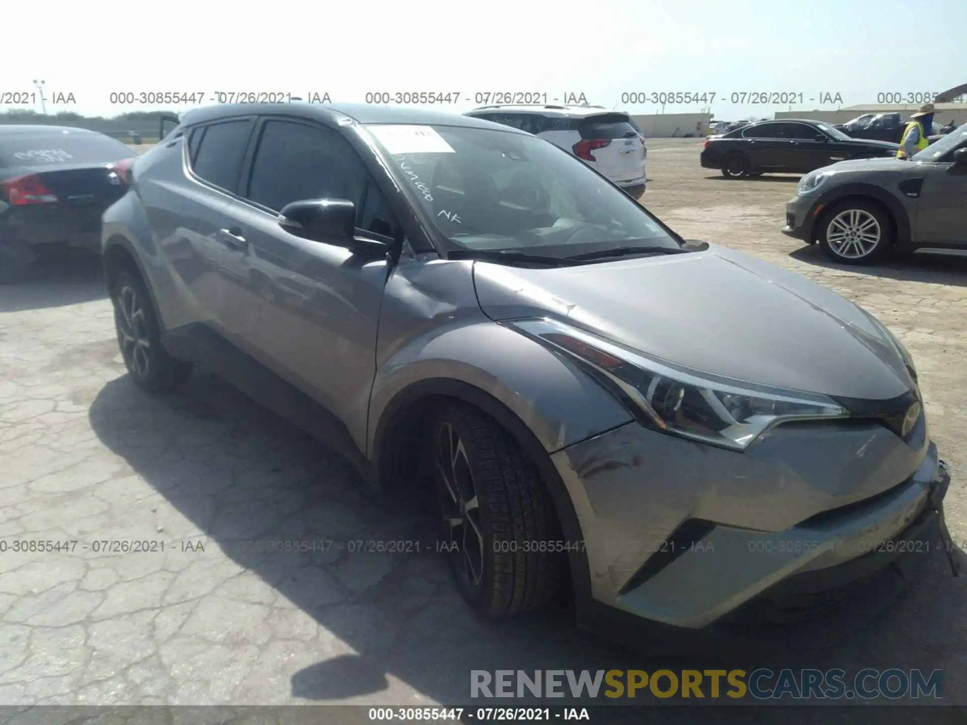 1 Photograph of a damaged car JTNKHMBX6K1017414 TOYOTA C-HR 2019