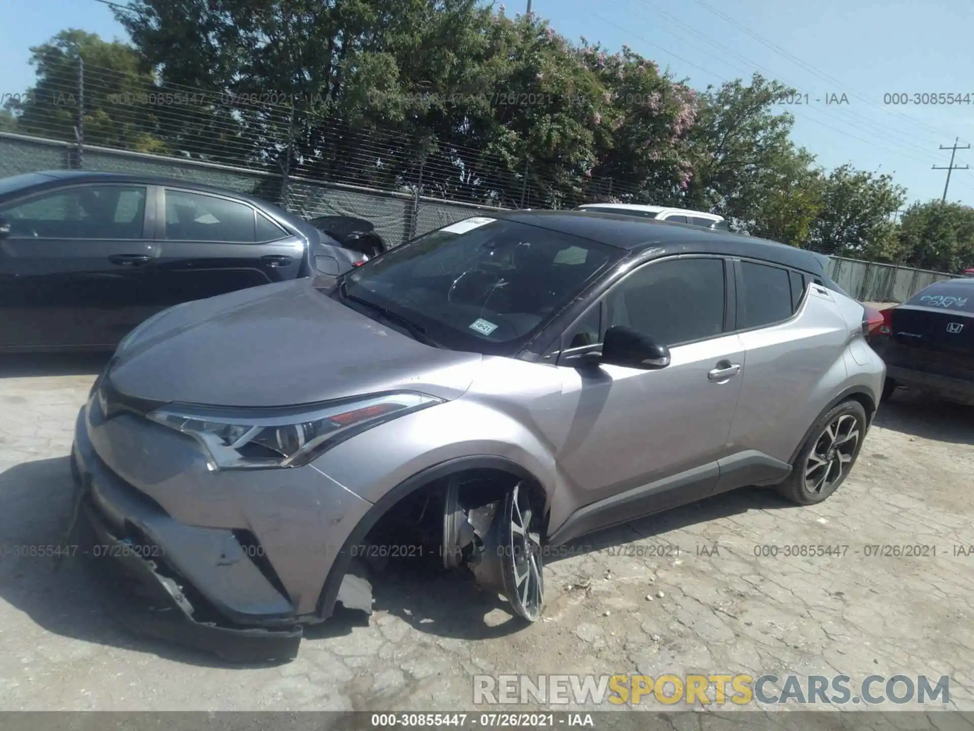 2 Photograph of a damaged car JTNKHMBX6K1017414 TOYOTA C-HR 2019