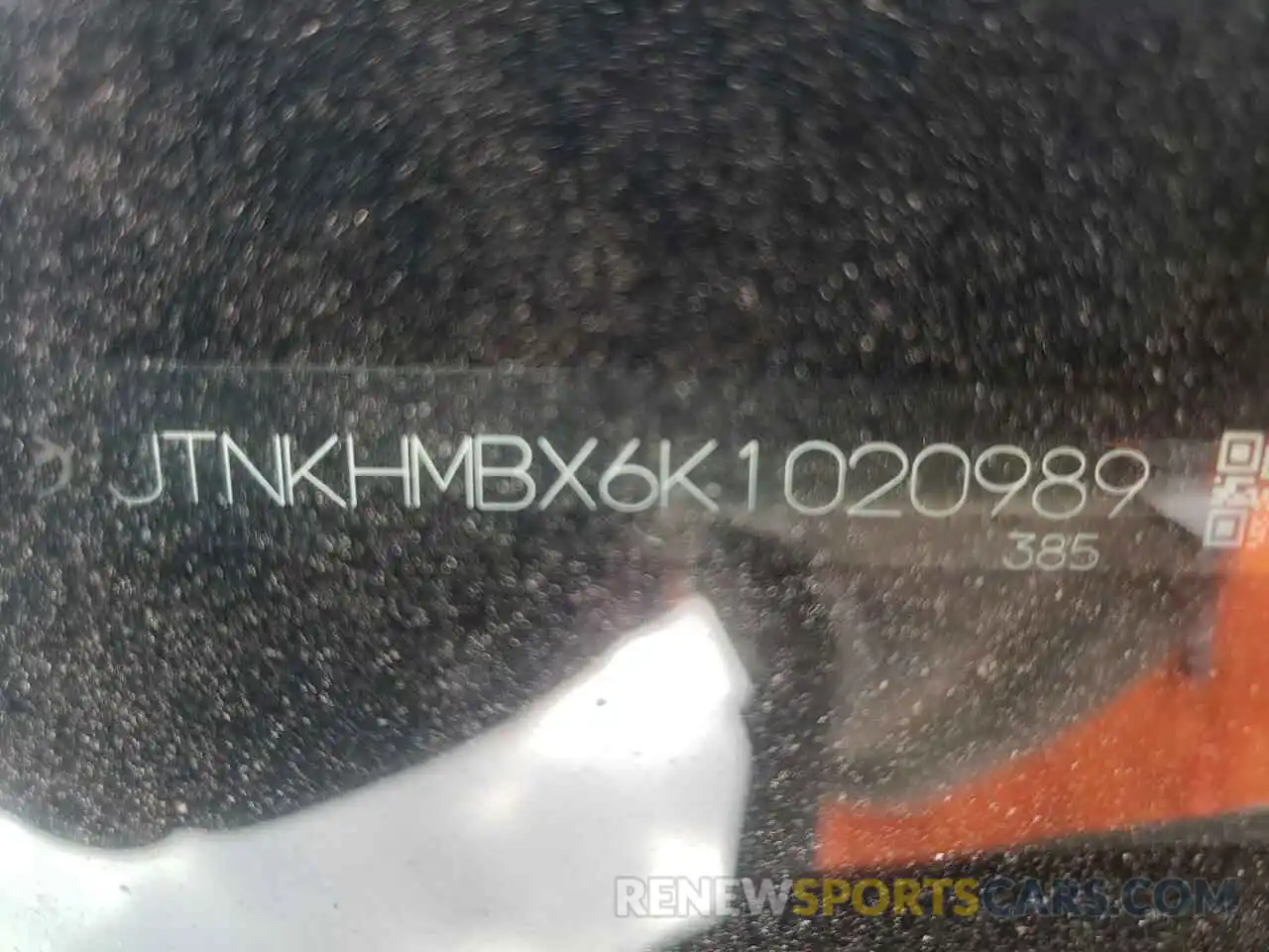 10 Photograph of a damaged car JTNKHMBX6K1020989 TOYOTA C-HR 2019