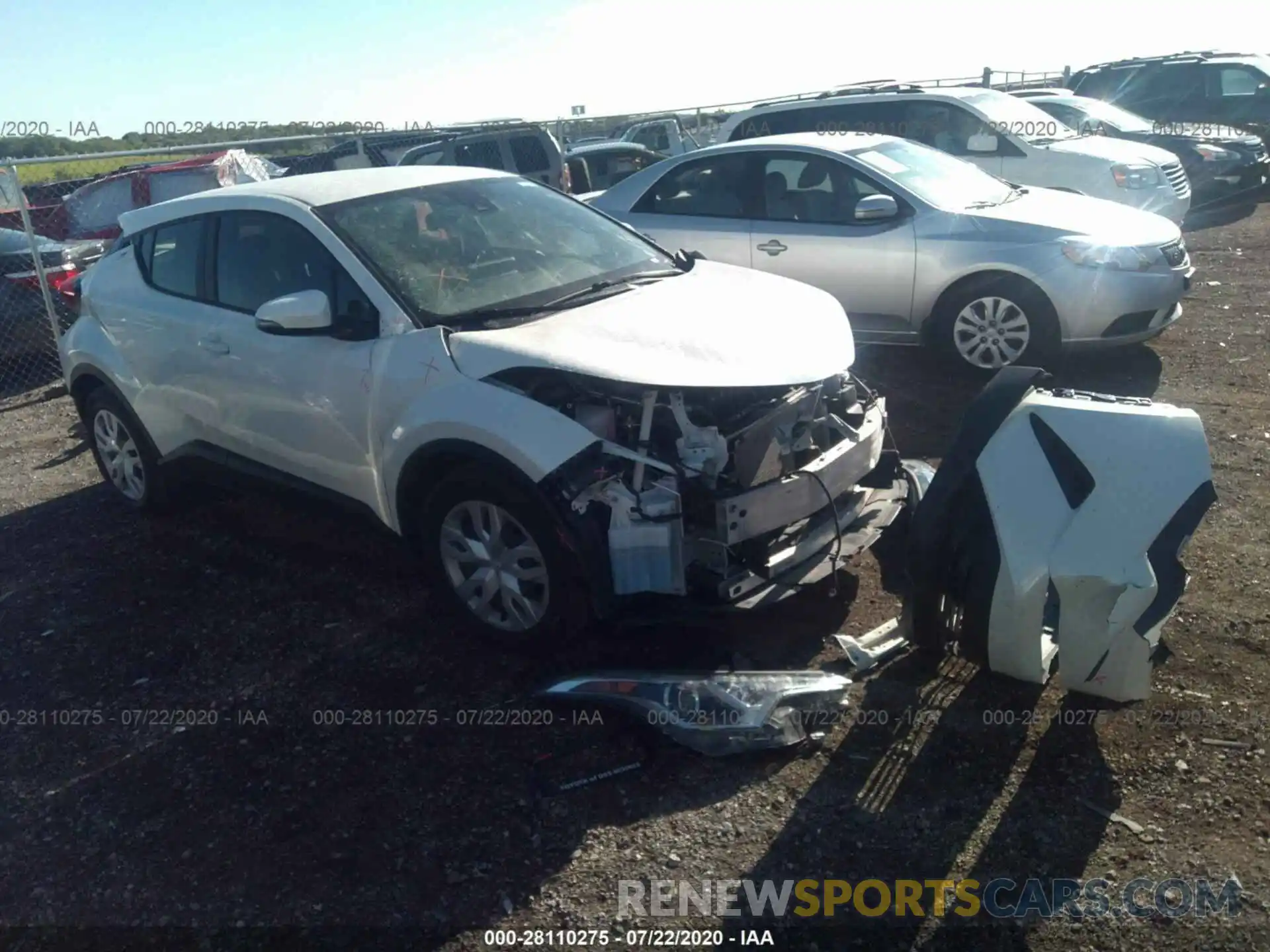 1 Photograph of a damaged car JTNKHMBX6K1021737 TOYOTA C-HR 2019