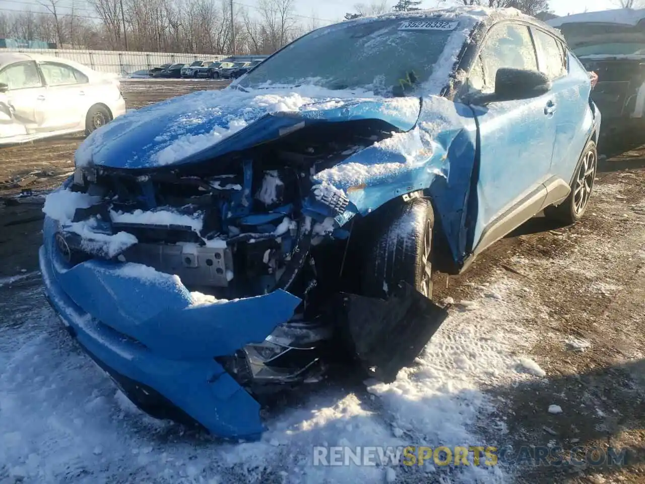 2 Photograph of a damaged car JTNKHMBX6K1022404 TOYOTA C-HR 2019