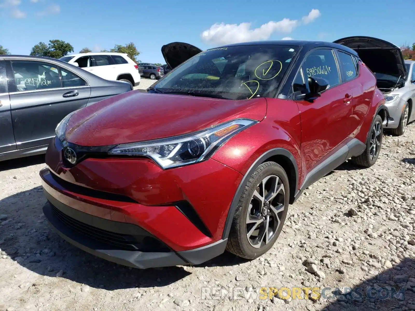 2 Photograph of a damaged car JTNKHMBX6K1023357 TOYOTA C-HR 2019