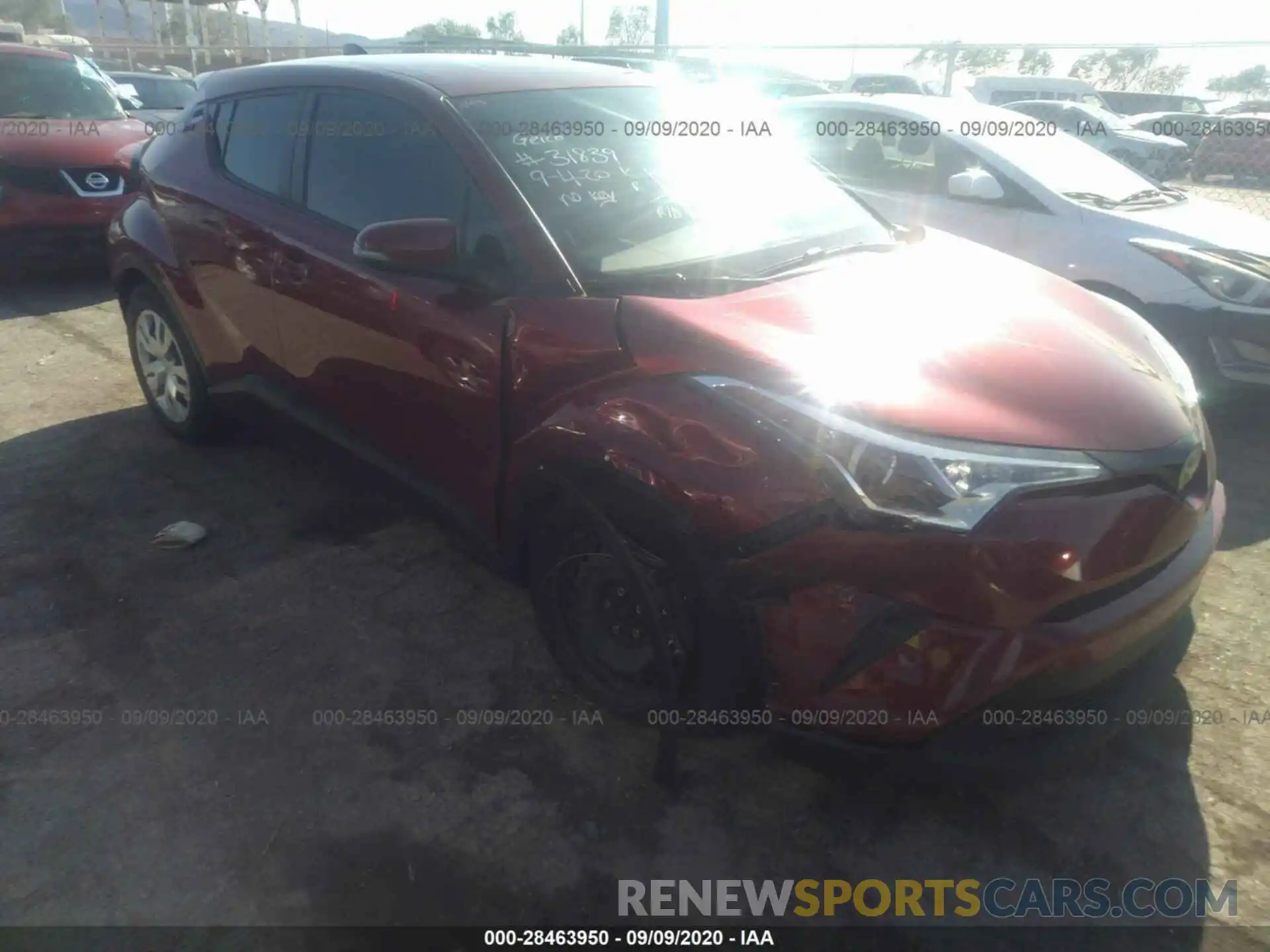 1 Photograph of a damaged car JTNKHMBX6K1024878 TOYOTA C-HR 2019