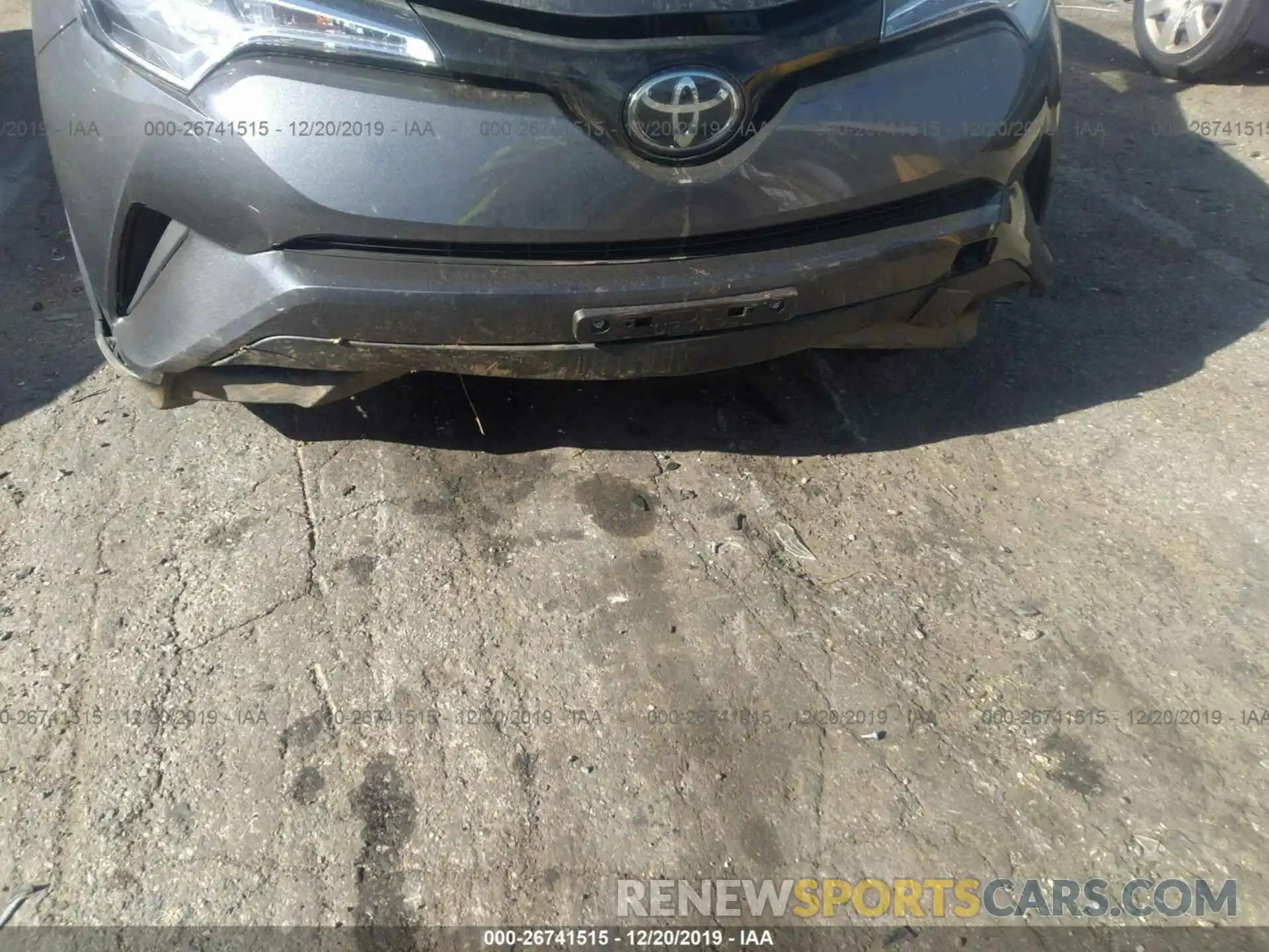 6 Photograph of a damaged car JTNKHMBX6K1026792 TOYOTA C-HR 2019