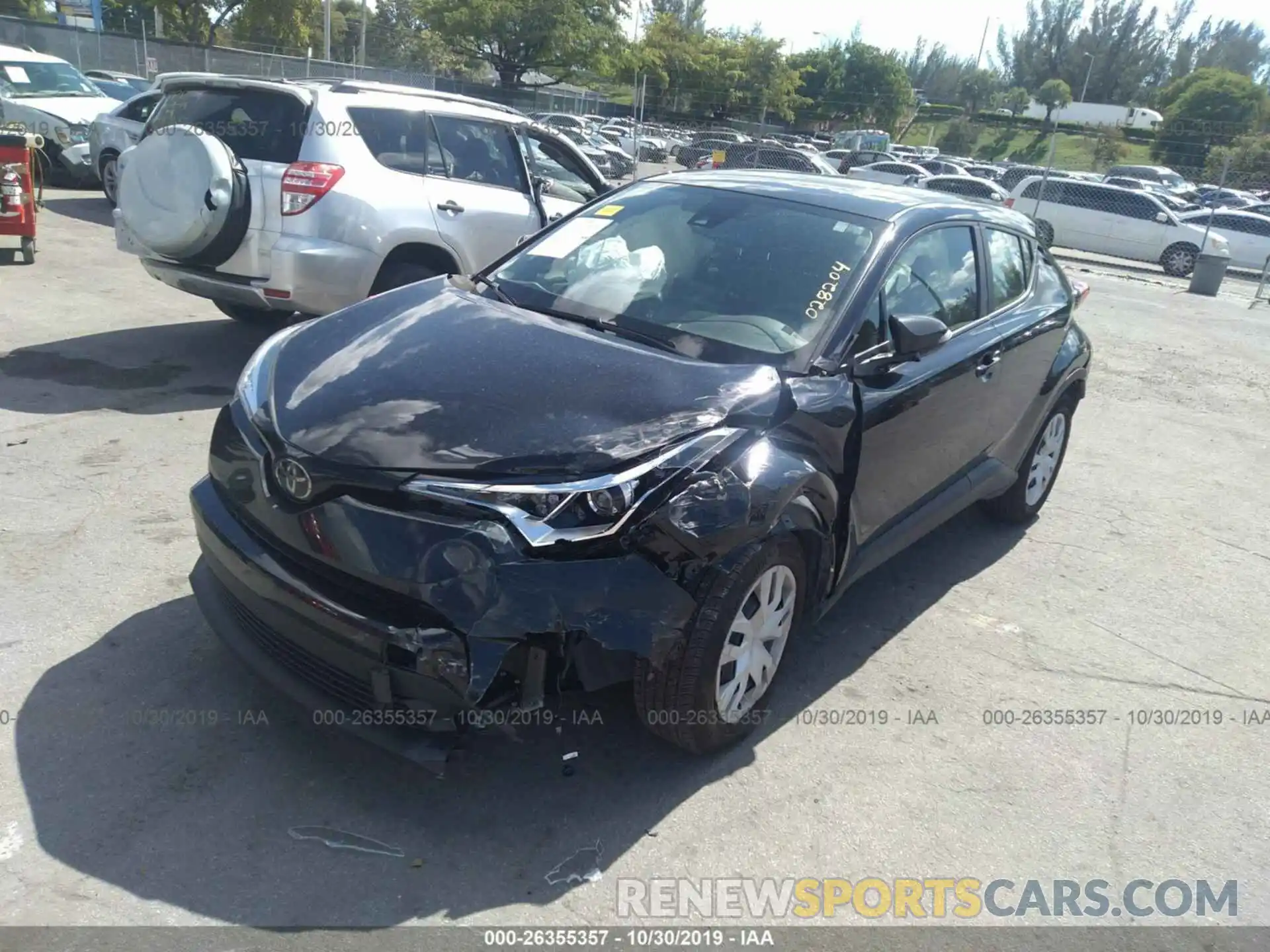 2 Photograph of a damaged car JTNKHMBX6K1028204 TOYOTA C-HR 2019