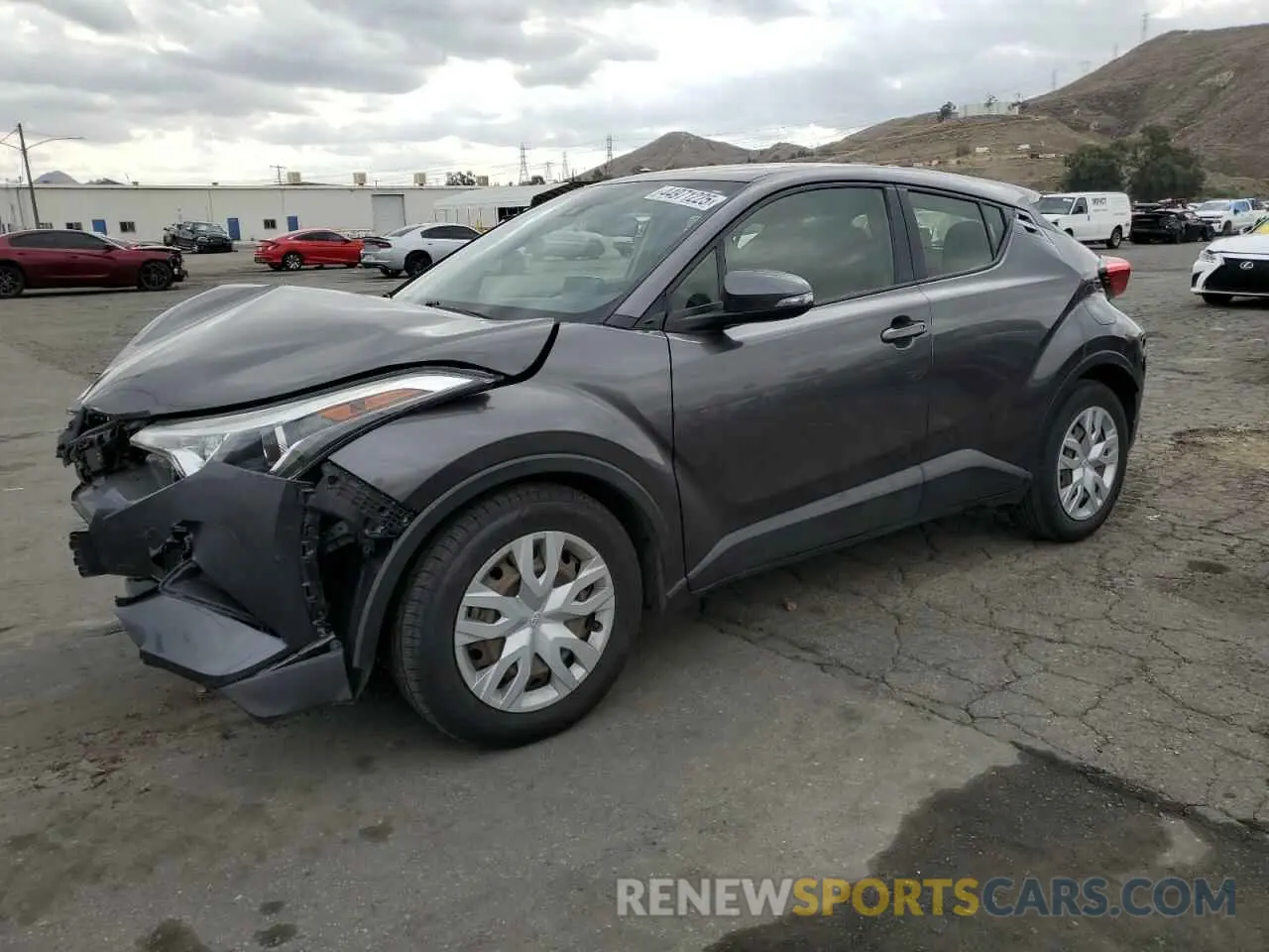 1 Photograph of a damaged car JTNKHMBX6K1032415 TOYOTA C-HR 2019