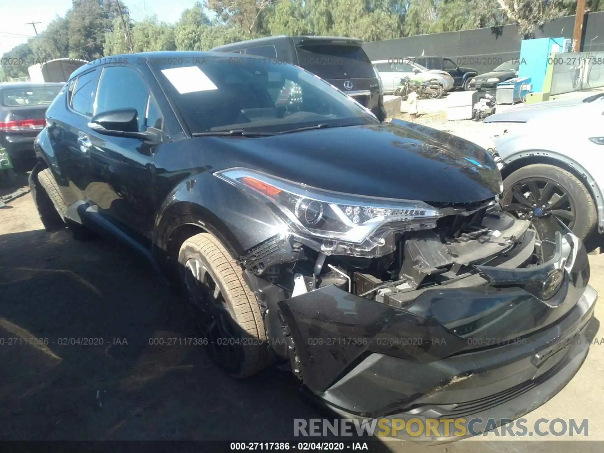 1 Photograph of a damaged car JTNKHMBX6K1036125 TOYOTA C-HR 2019