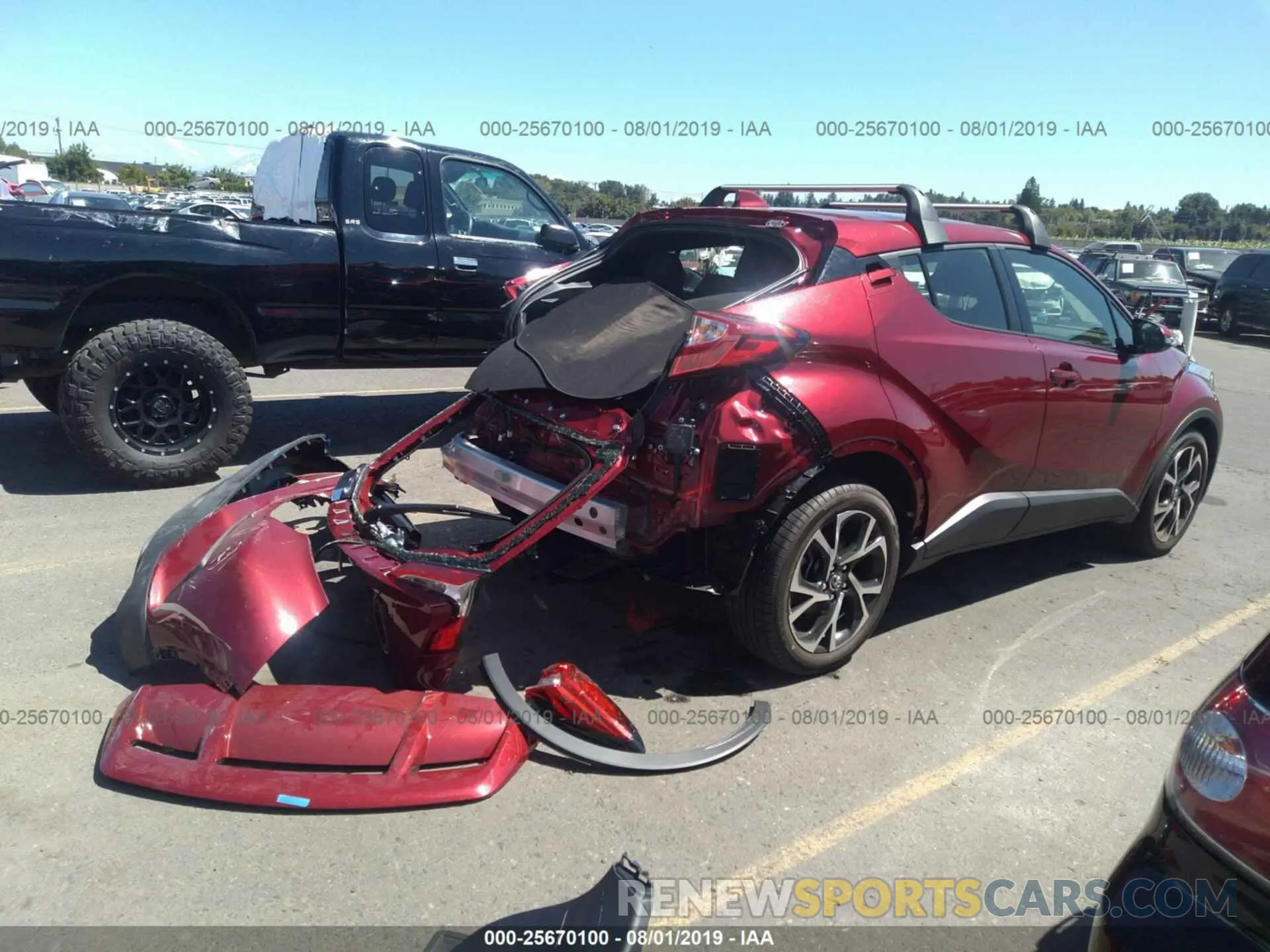 4 Photograph of a damaged car JTNKHMBX6K1040403 TOYOTA C-HR 2019