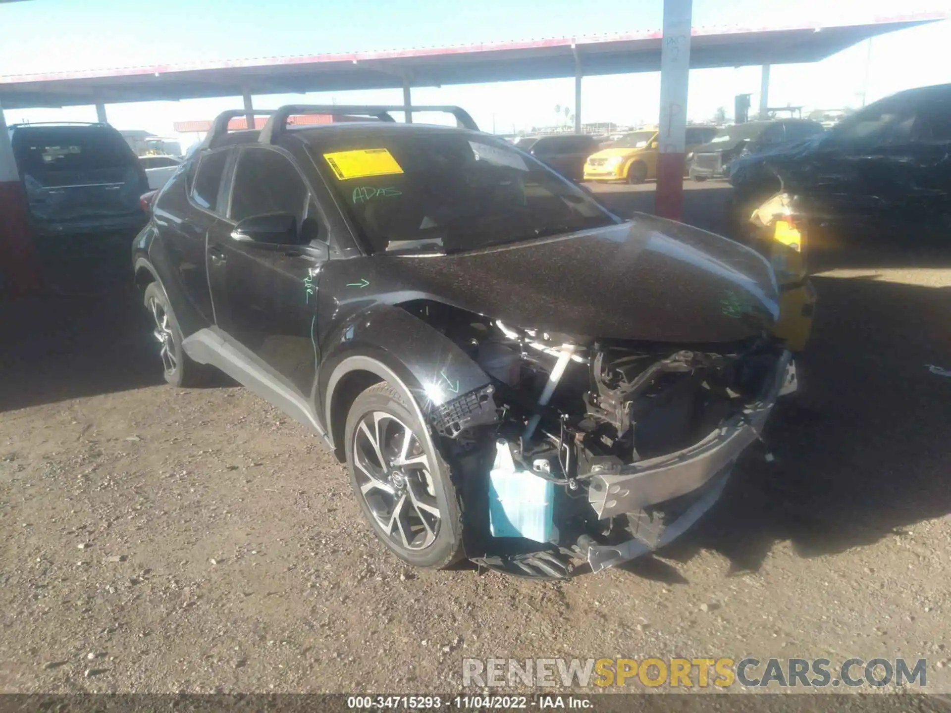 1 Photograph of a damaged car JTNKHMBX6K1041437 TOYOTA C-HR 2019