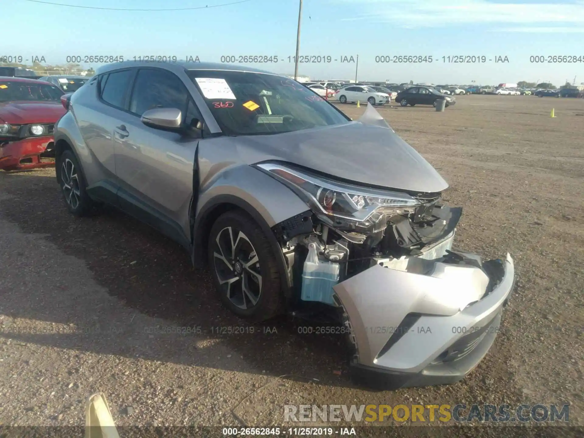 1 Photograph of a damaged car JTNKHMBX6K1043687 TOYOTA C-HR 2019