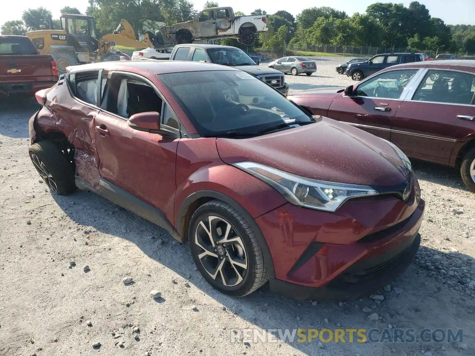 1 Photograph of a damaged car JTNKHMBX6K1044421 TOYOTA C-HR 2019